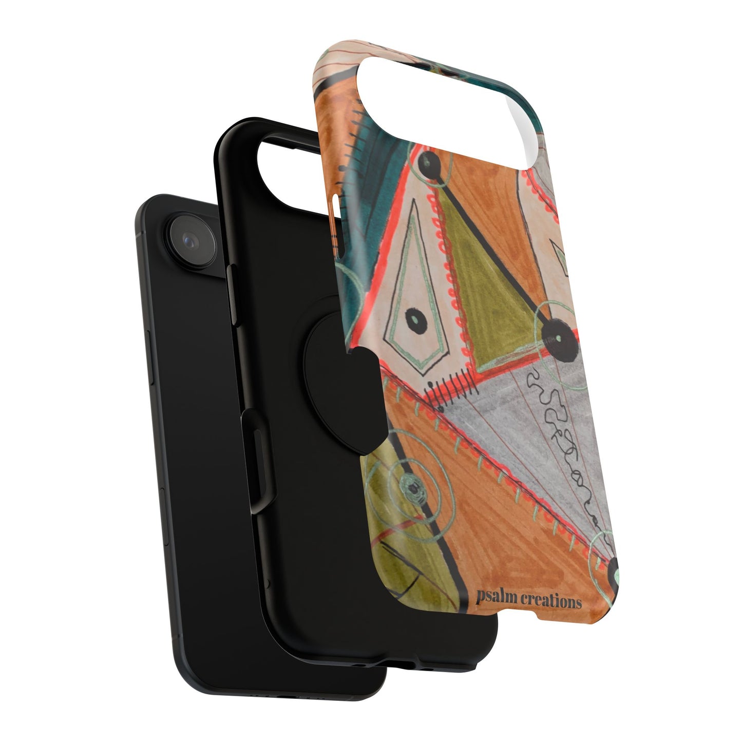 Phone Case — Colorful Geometric Abstract Impact-Resistant Design