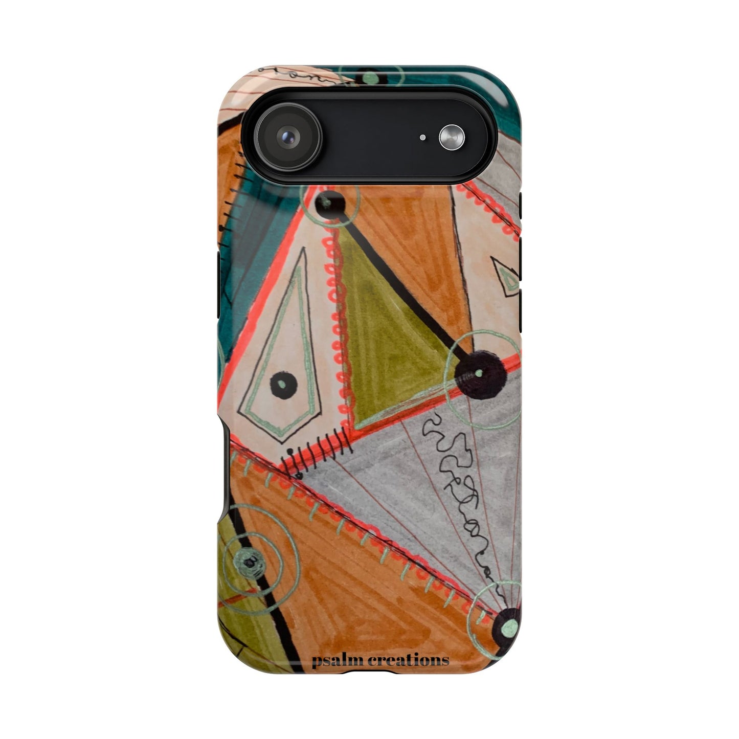 Phone Case — Colorful Geometric Abstract Impact-Resistant Design