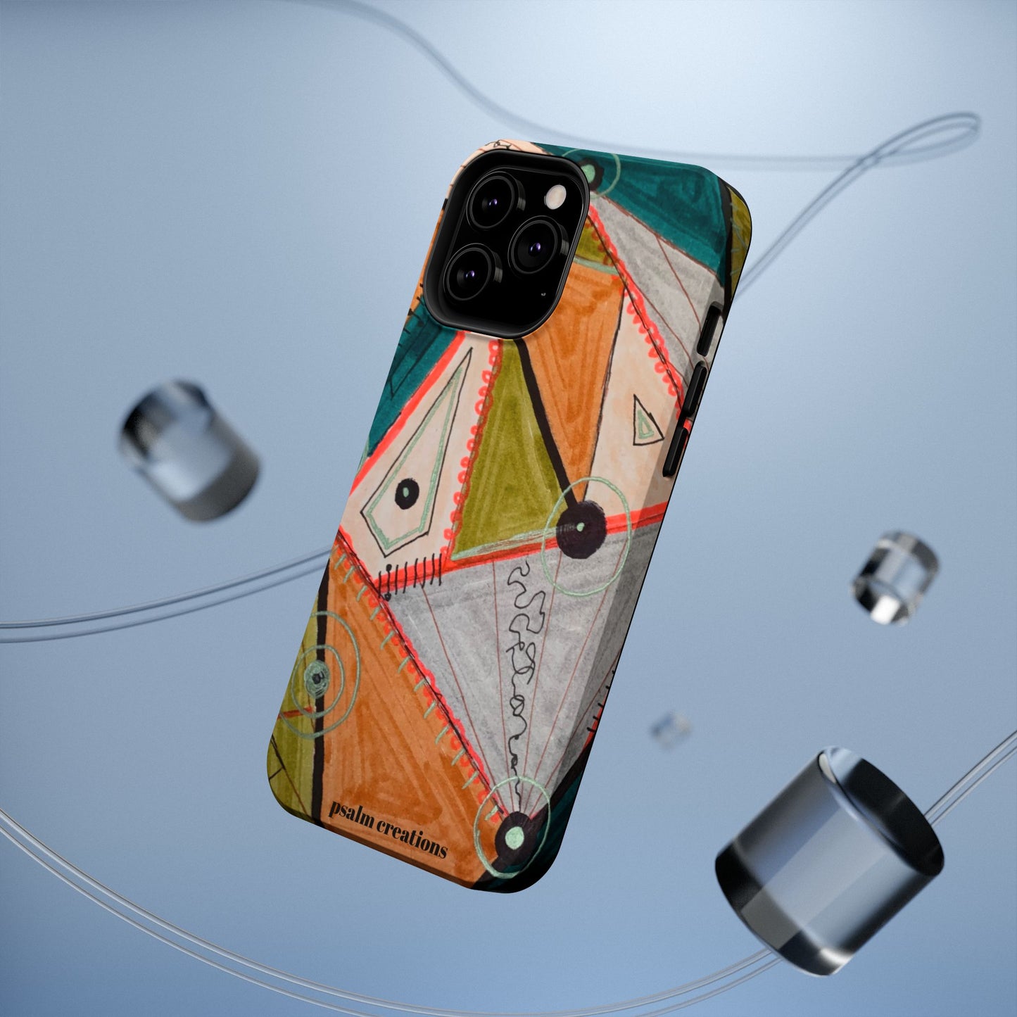 Phone Case — Colorful Geometric Abstract Impact-Resistant Design