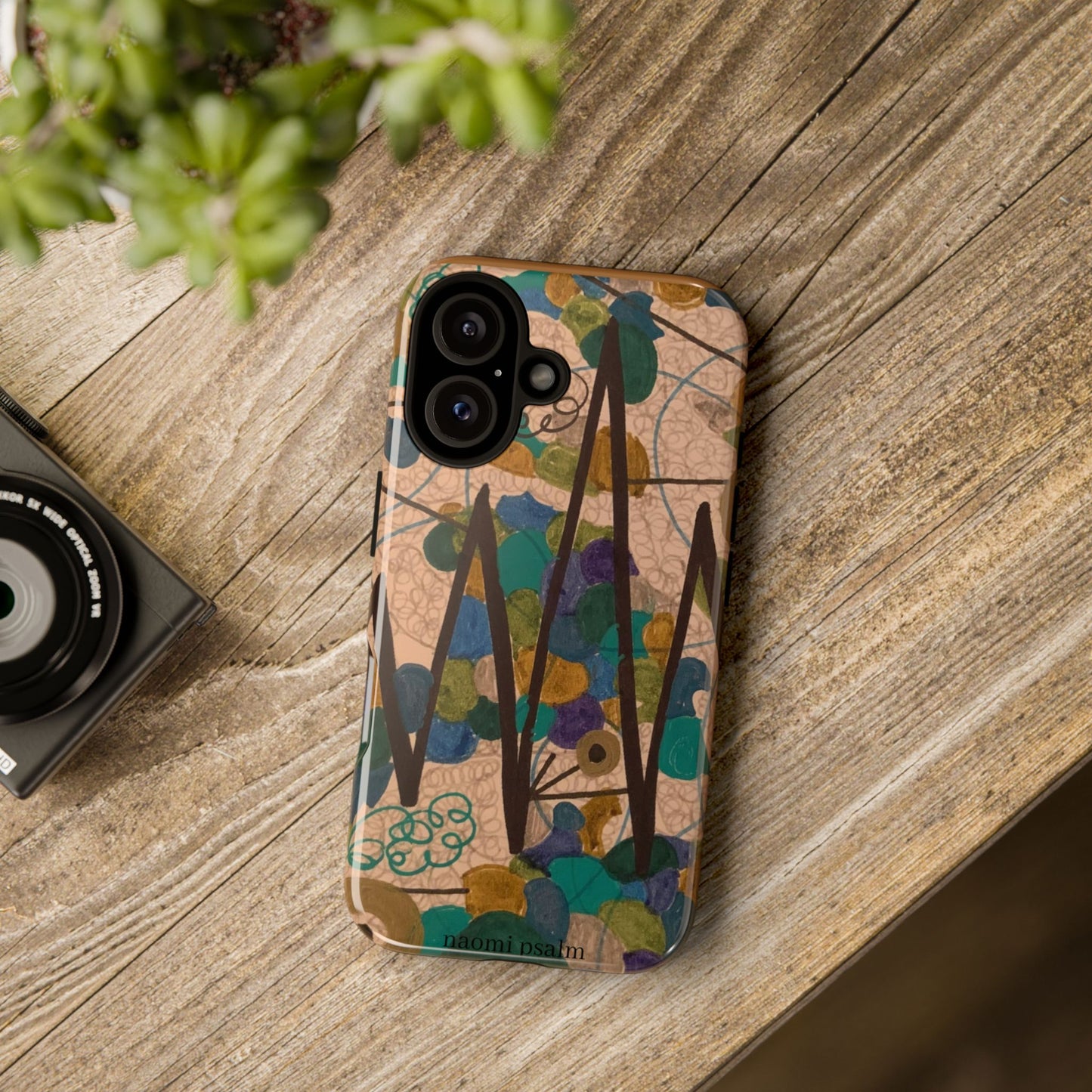 Abstract Shapes Phone Case – Colorful Art Pattern iPhone Cover