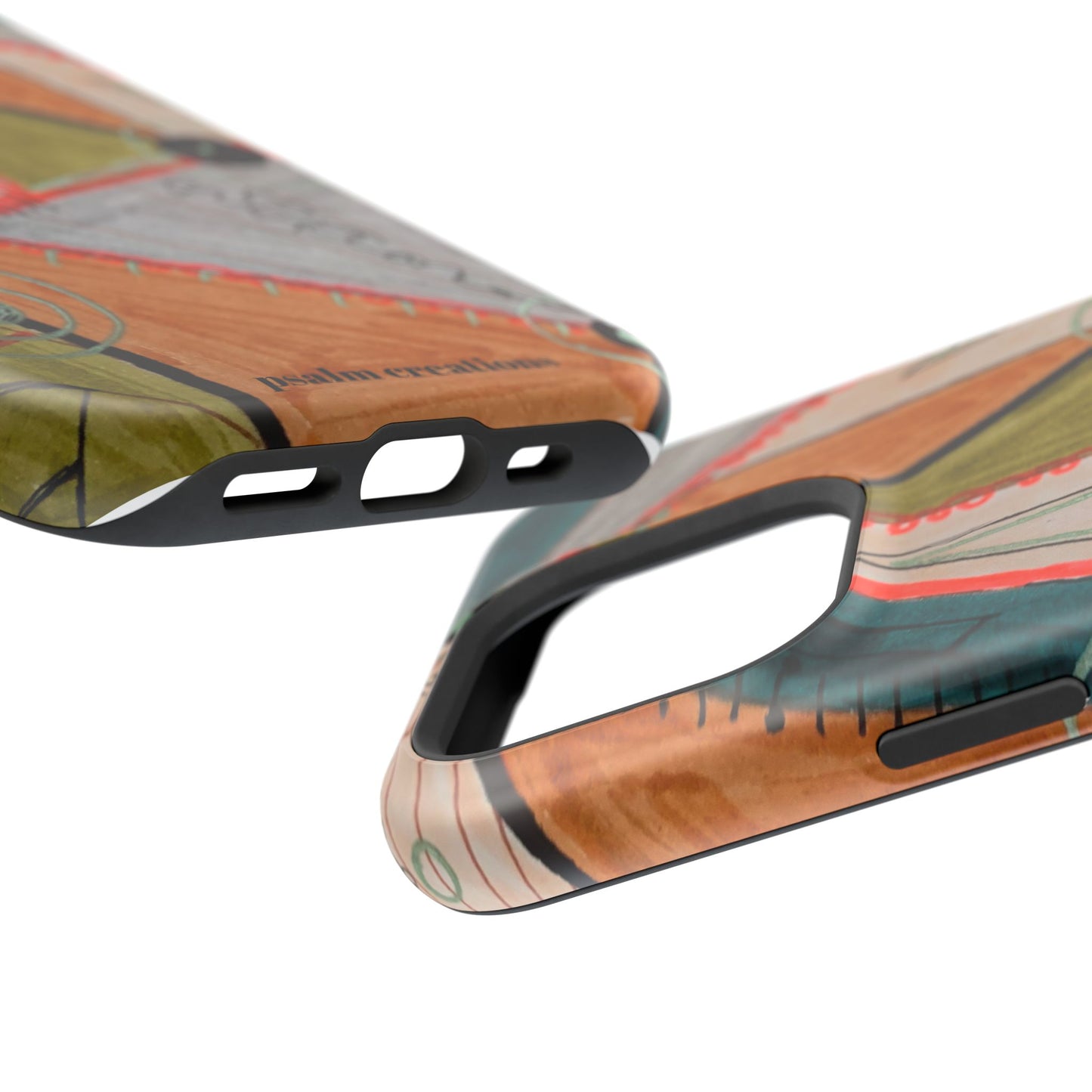Phone Case — Colorful Geometric Abstract Impact-Resistant Design