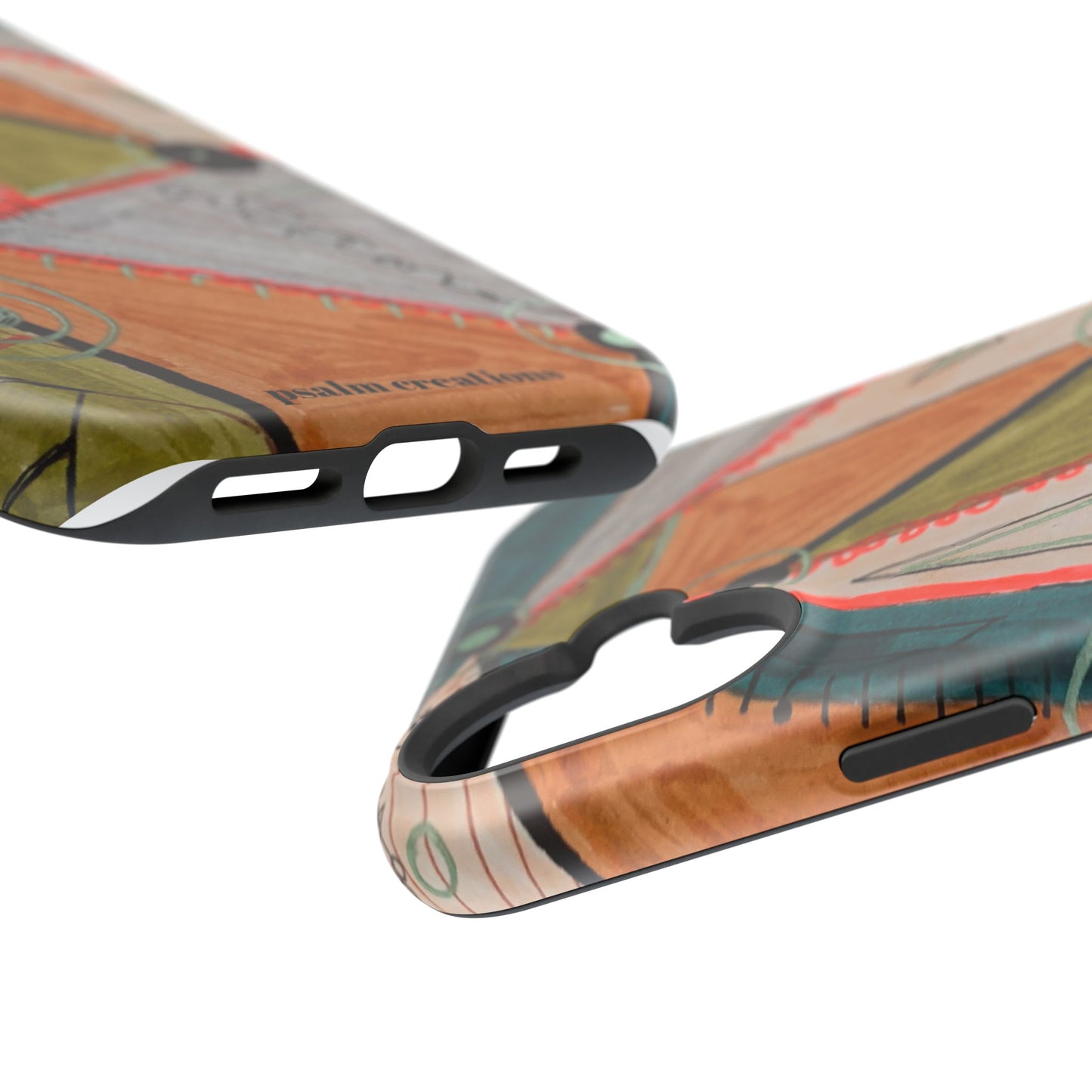 Phone Case — Colorful Geometric Abstract Impact-Resistant Design