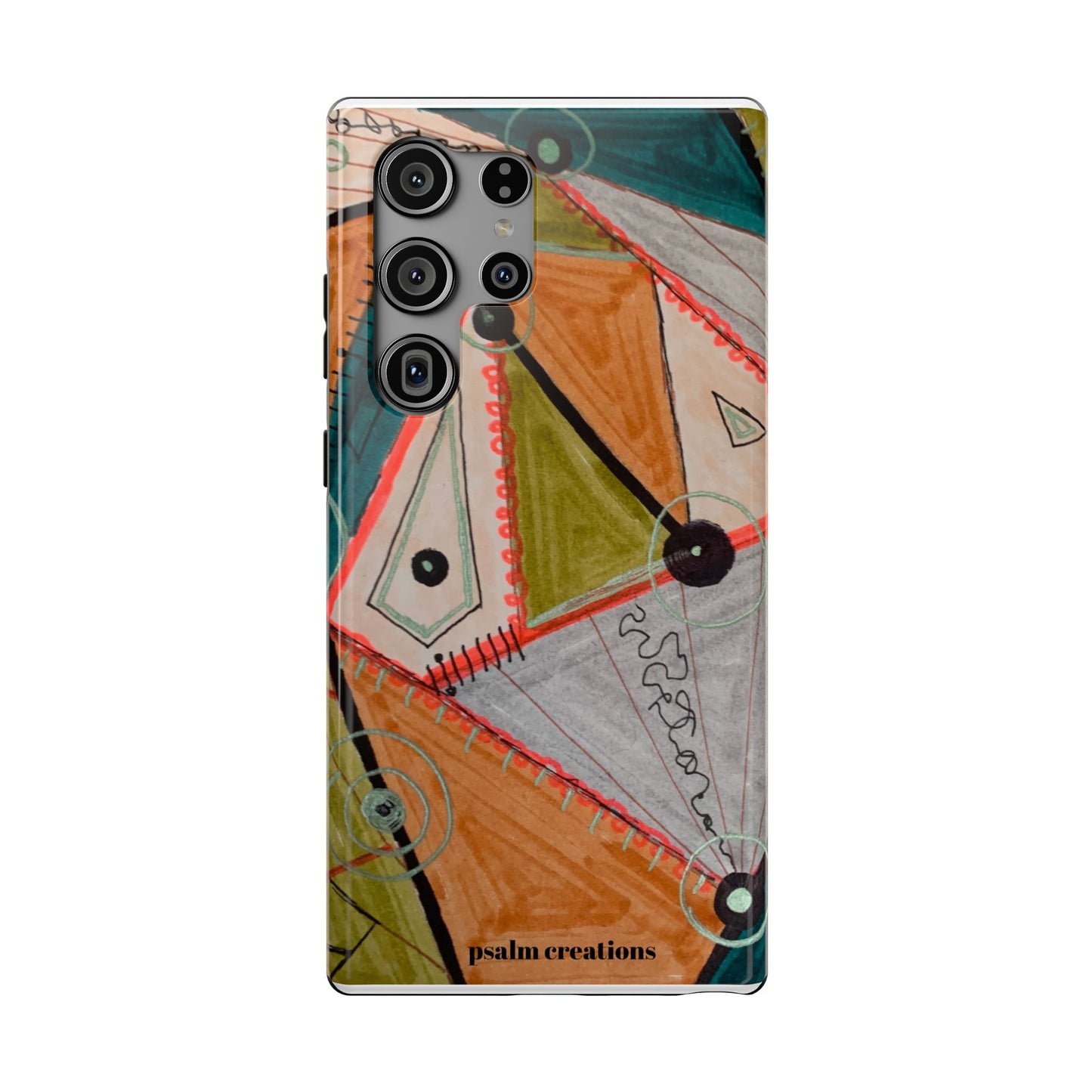 Phone Case — Colorful Geometric Abstract Impact-Resistant Design