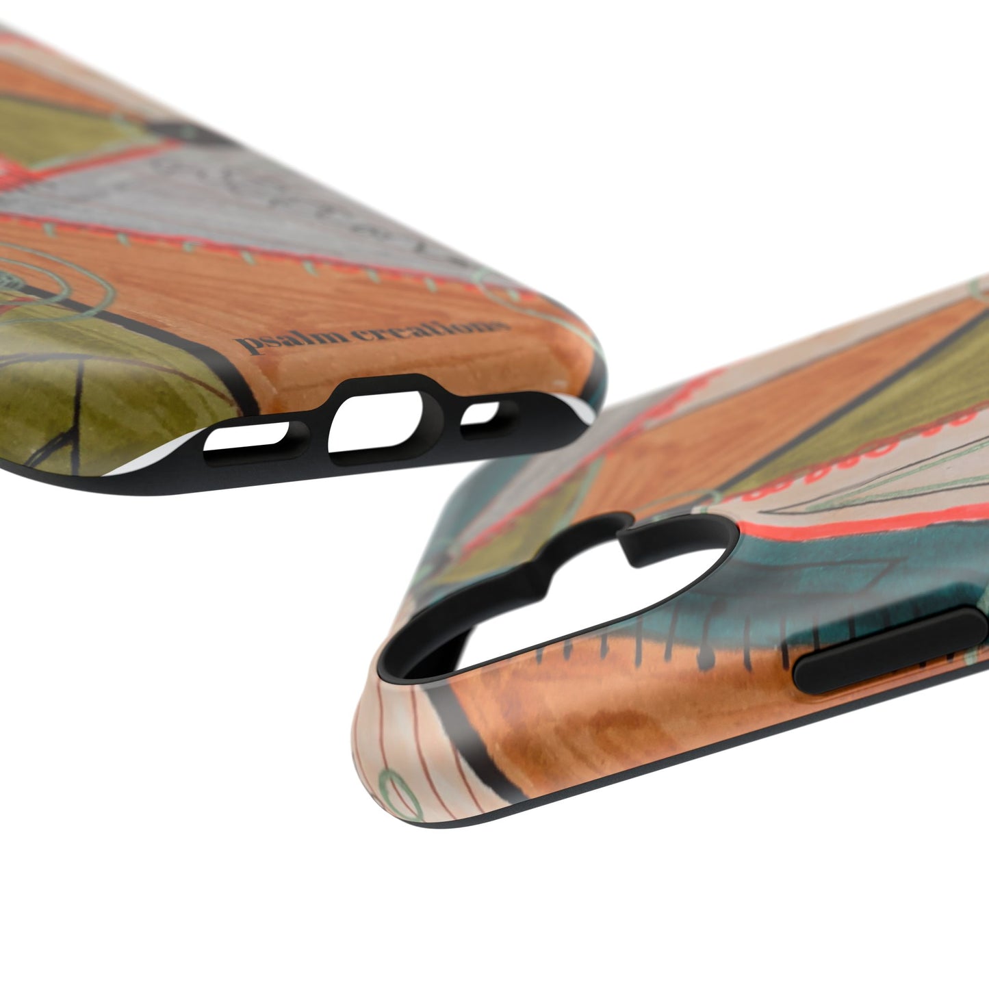 Phone Case — Colorful Geometric Abstract Impact-Resistant Design