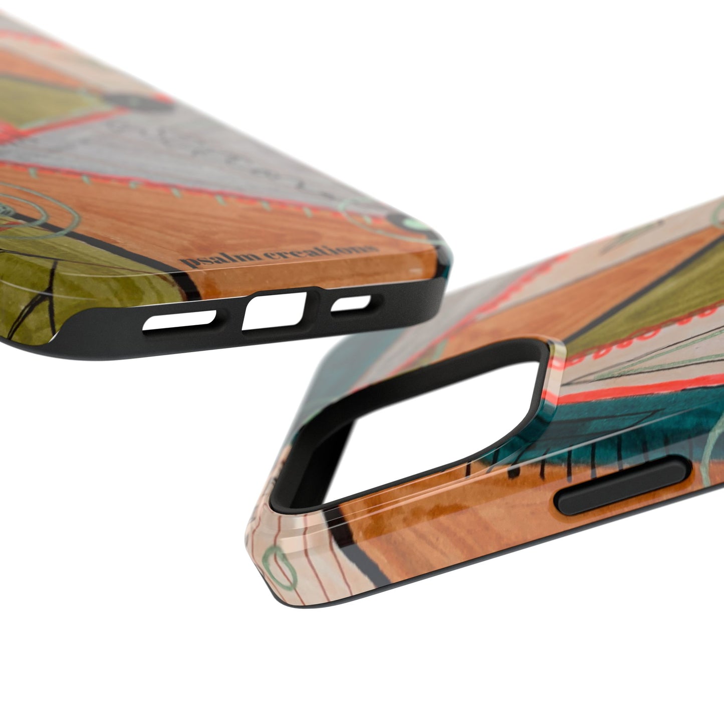 Phone Case — Colorful Geometric Abstract Impact-Resistant Design