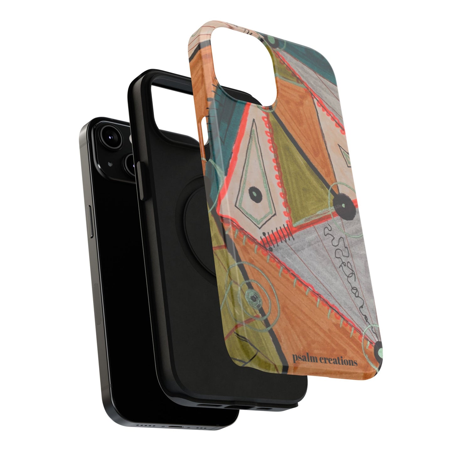 Phone Case — Colorful Geometric Abstract Impact-Resistant Design