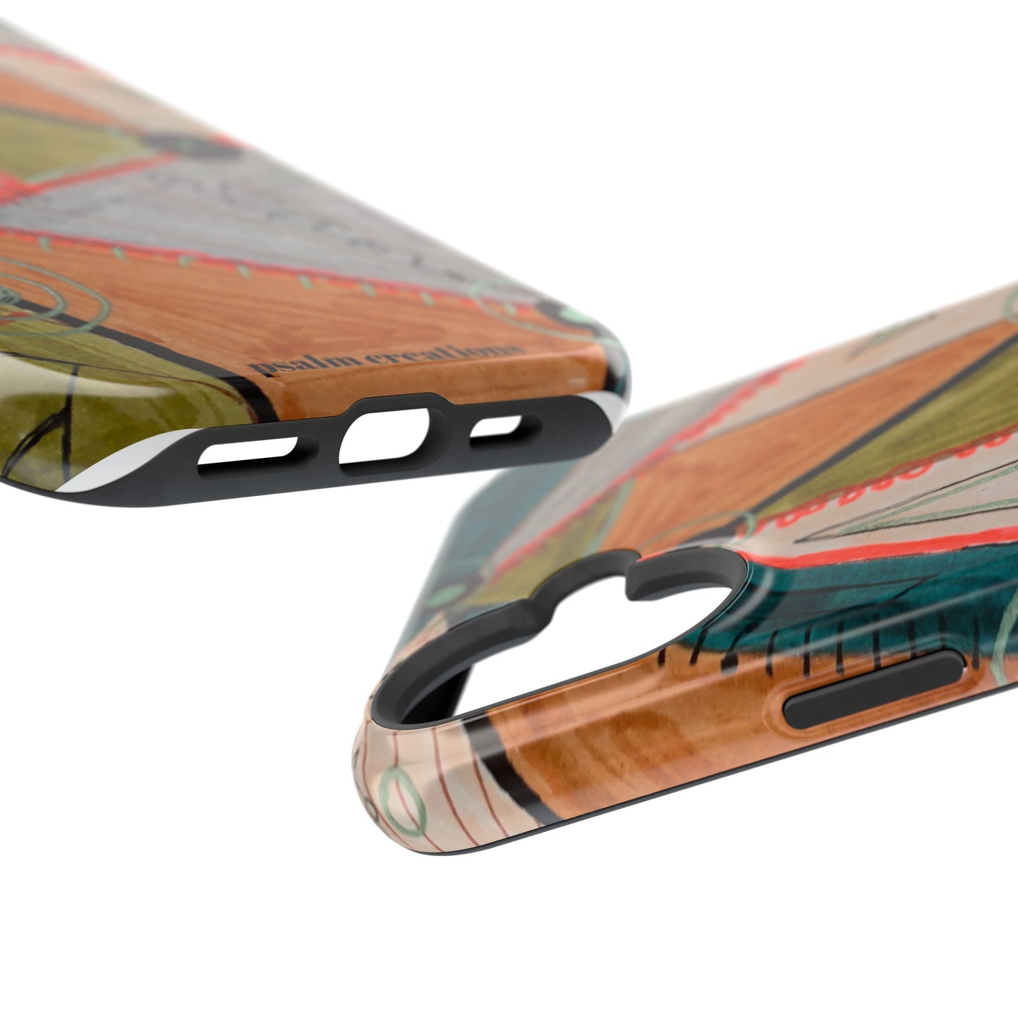 Phone Case — Colorful Geometric Abstract Impact-Resistant Design