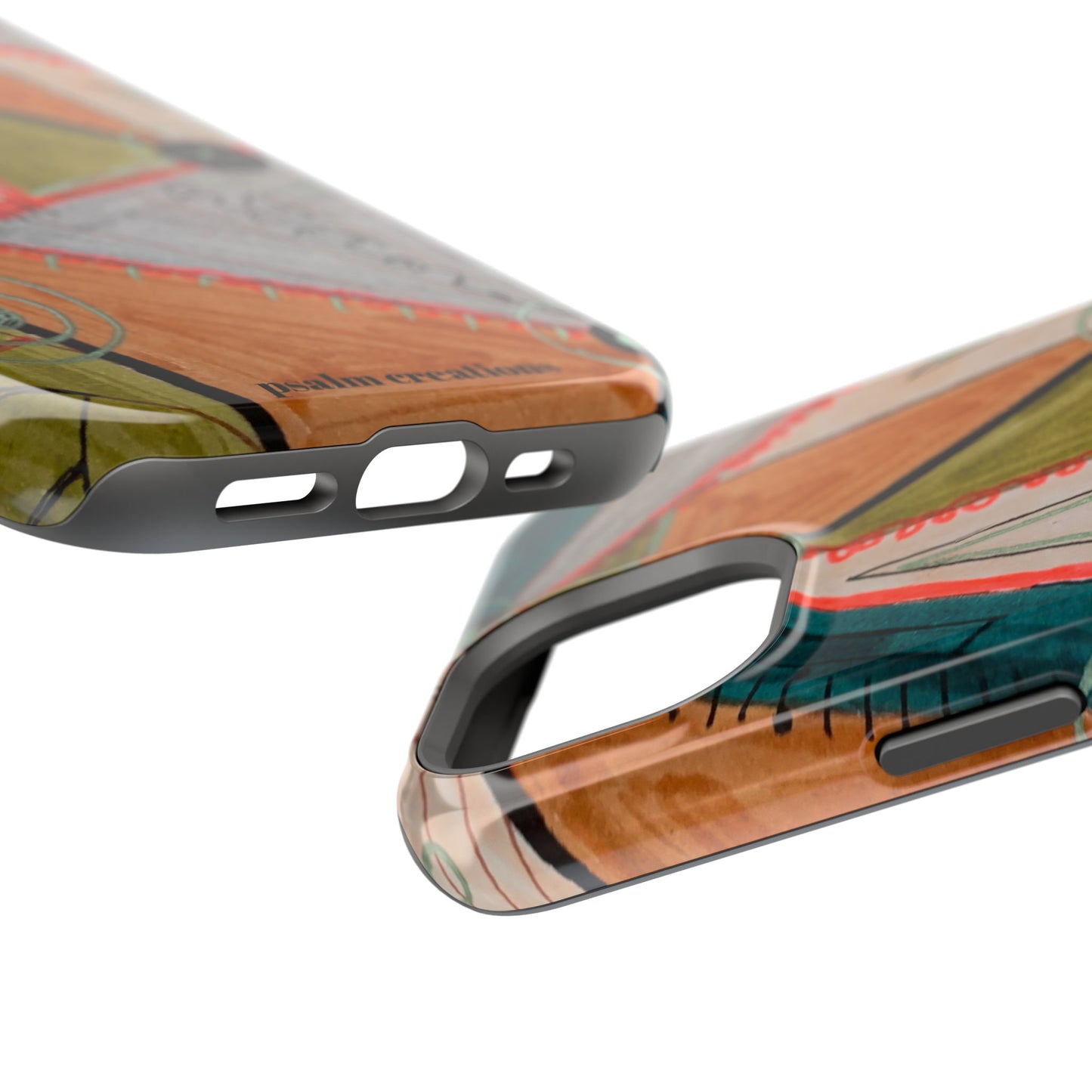 Phone Case — Colorful Geometric Abstract Impact-Resistant Design