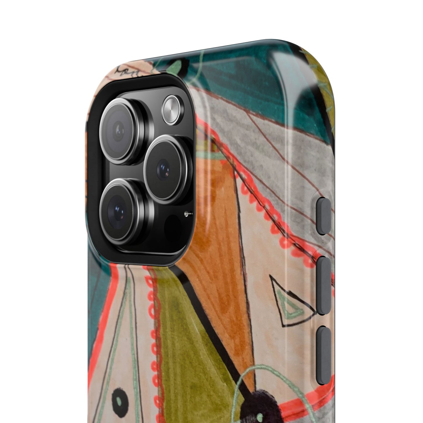 Phone Case — Colorful Geometric Abstract Impact-Resistant Design