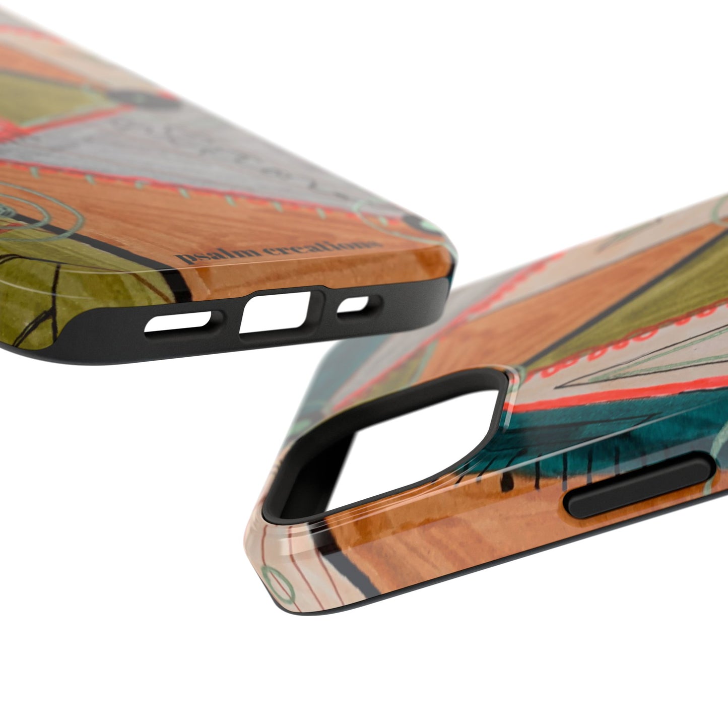 Phone Case — Colorful Geometric Abstract Impact-Resistant Design