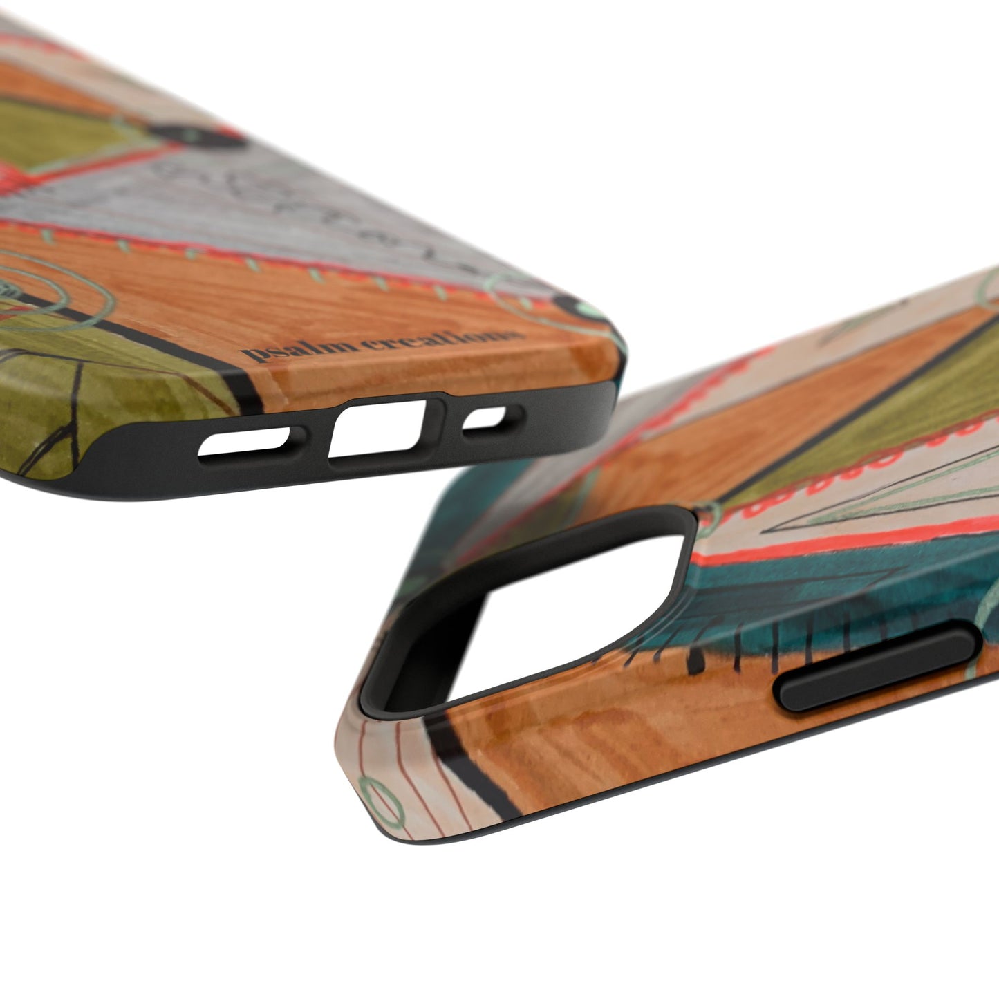 Phone Case — Colorful Geometric Abstract Impact-Resistant Design