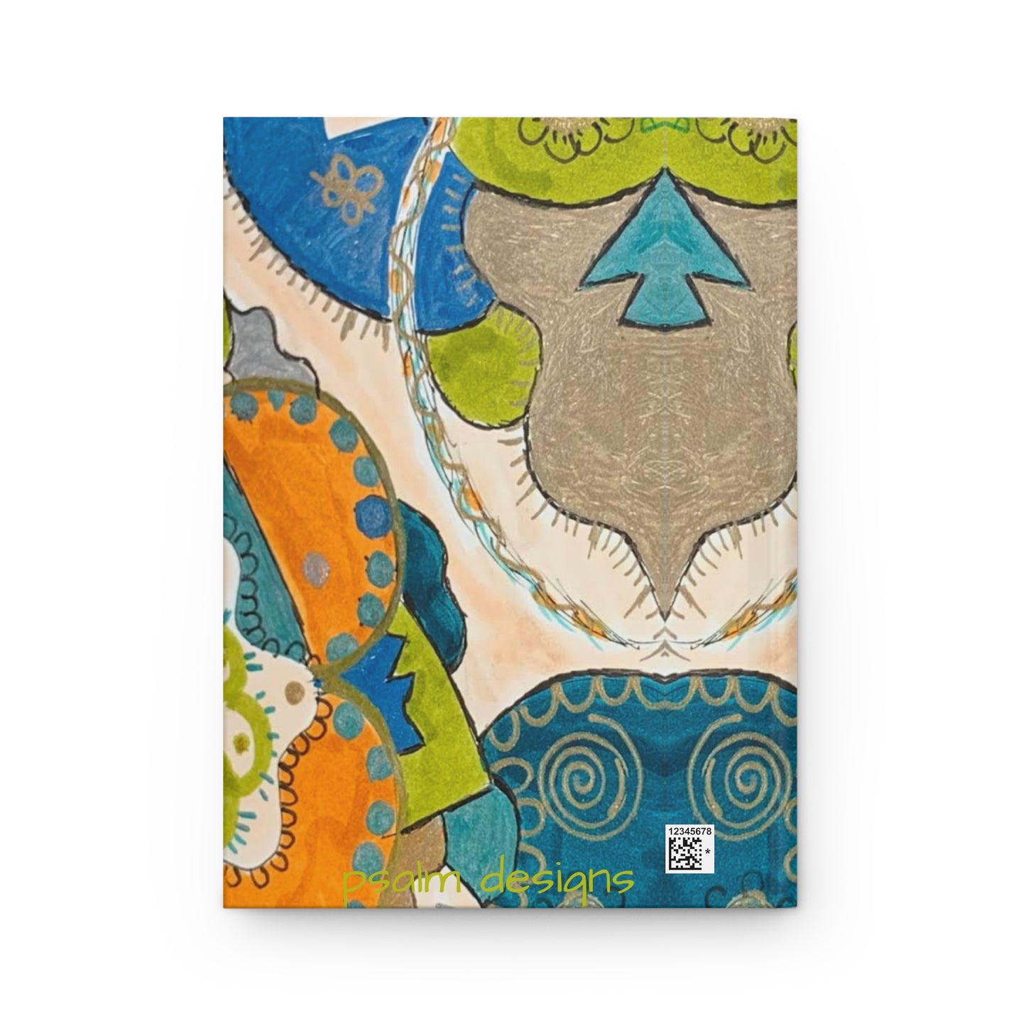 Floral Mandala Hardcover Journal — Colorful Boho Pattern Notebook