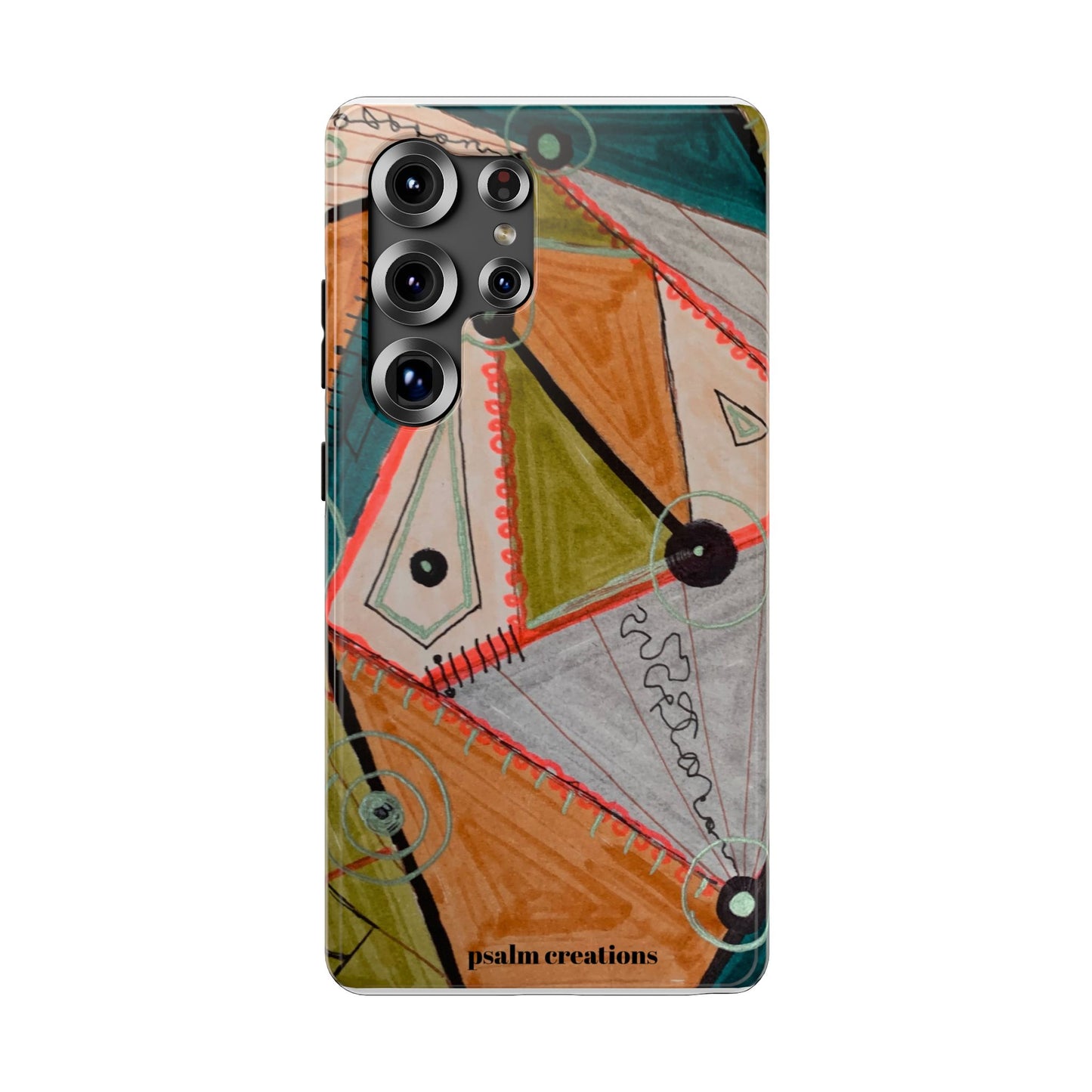 Phone Case — Colorful Geometric Abstract Impact-Resistant Design