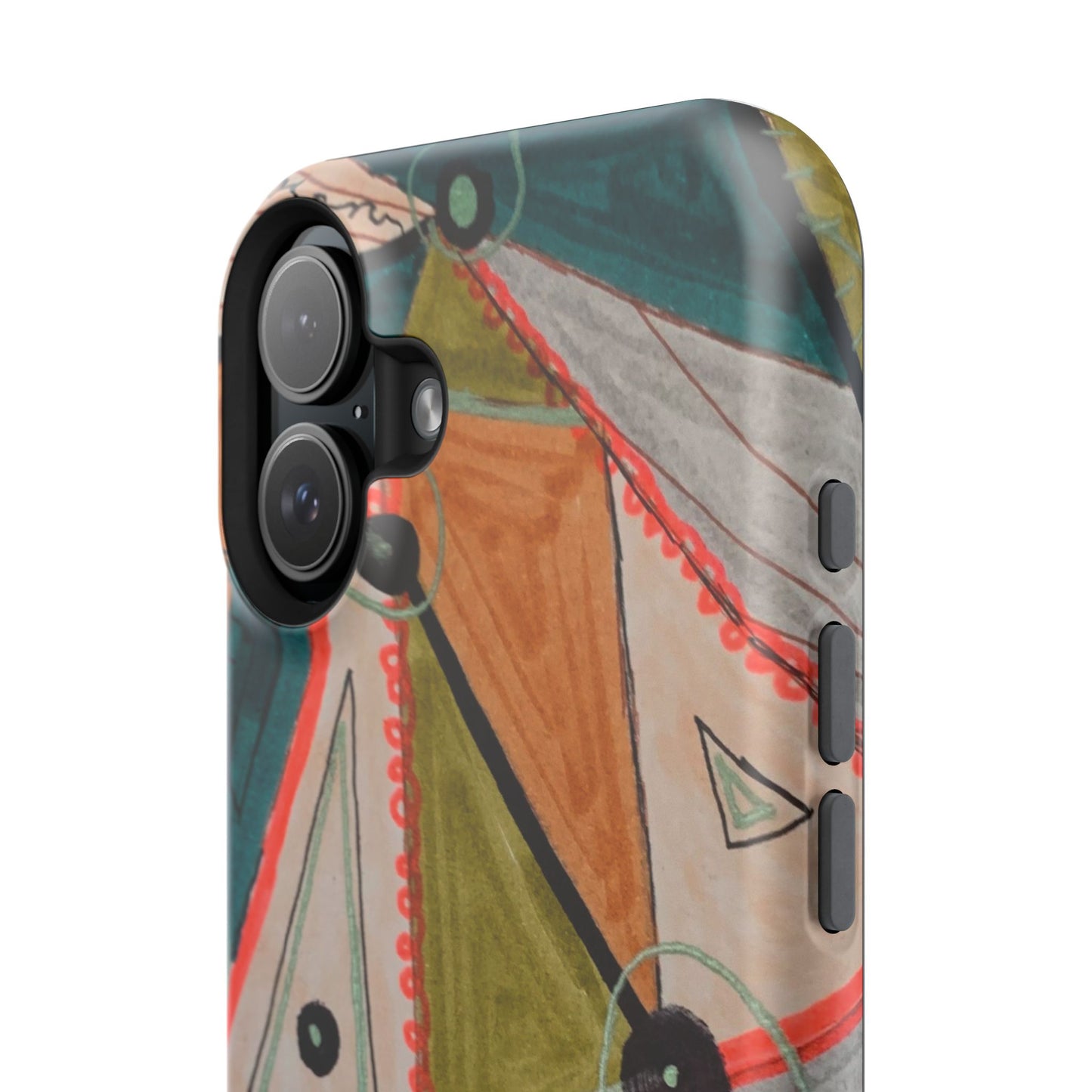 Phone Case — Colorful Geometric Abstract Impact-Resistant Design