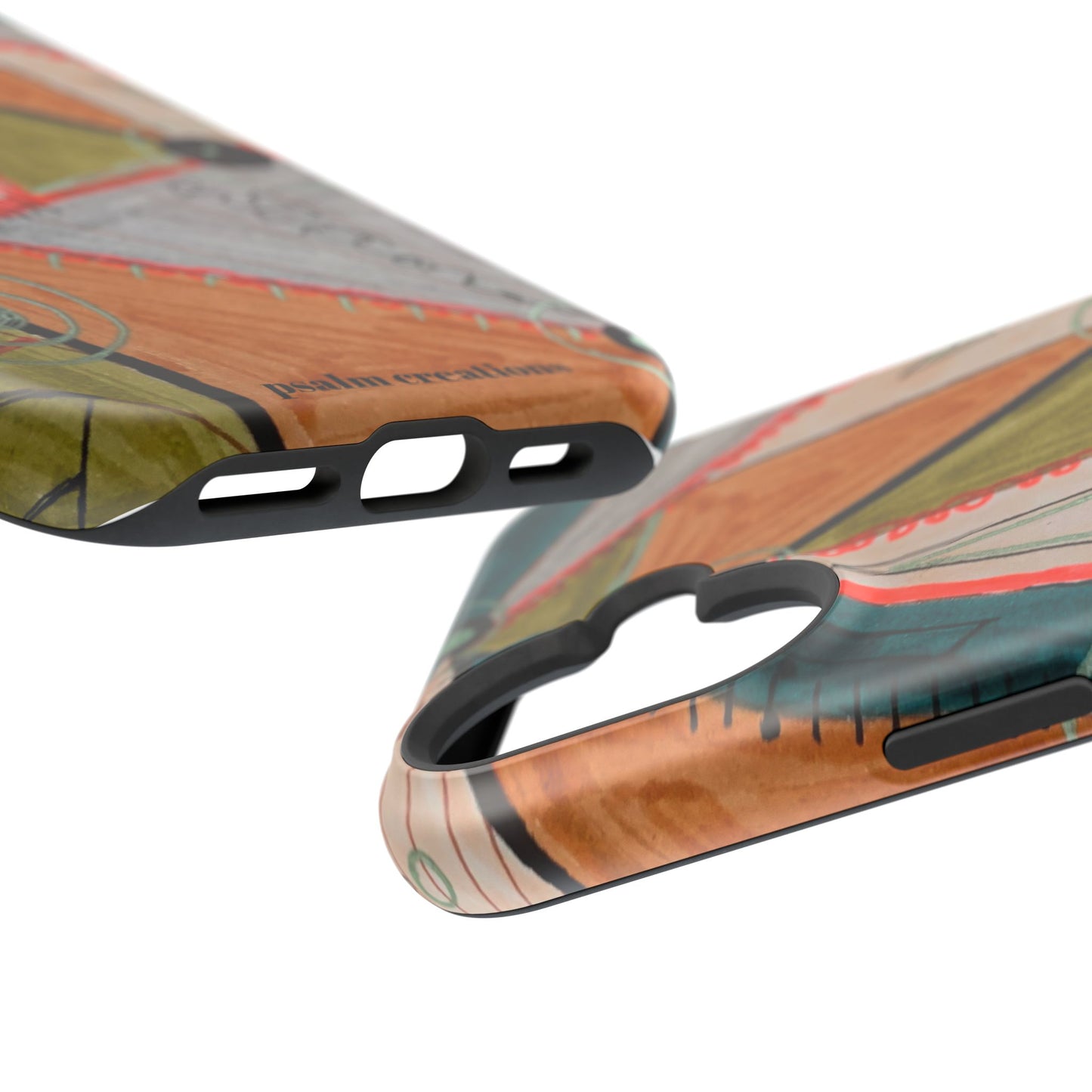 Phone Case — Colorful Geometric Abstract Impact-Resistant Design