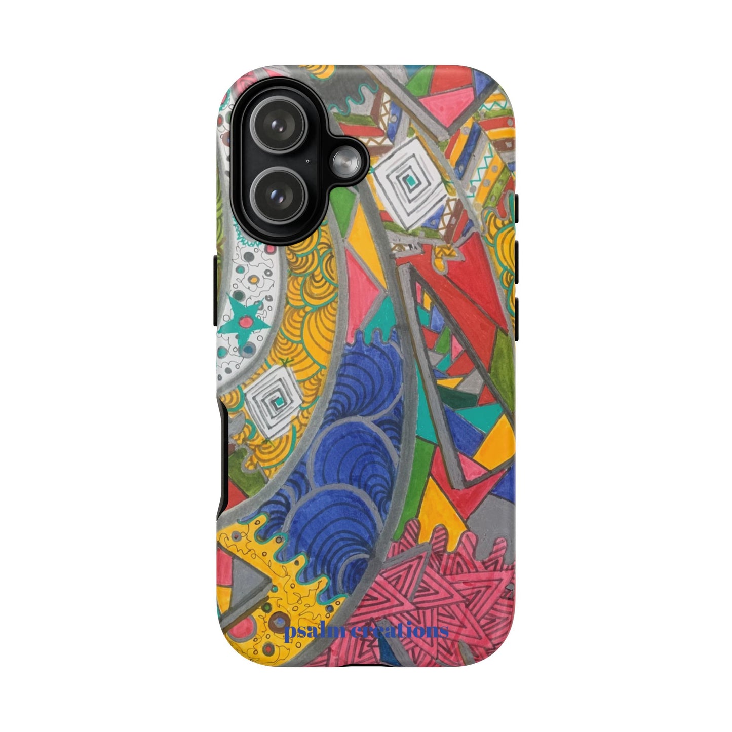 Abstract Colorburst Phone Case — Vibrant Geometric Art Protective Cover