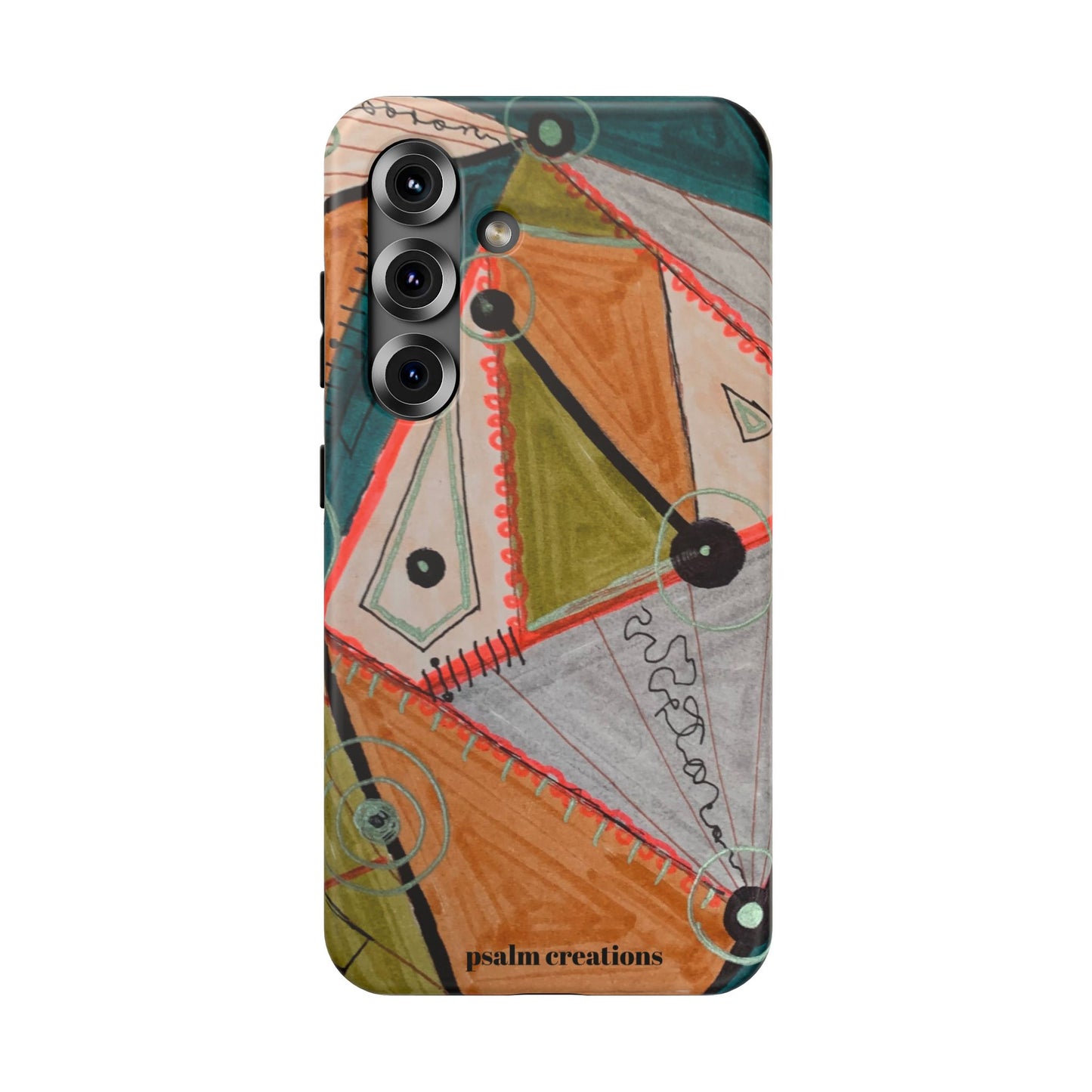 Phone Case — Colorful Geometric Abstract Impact-Resistant Design
