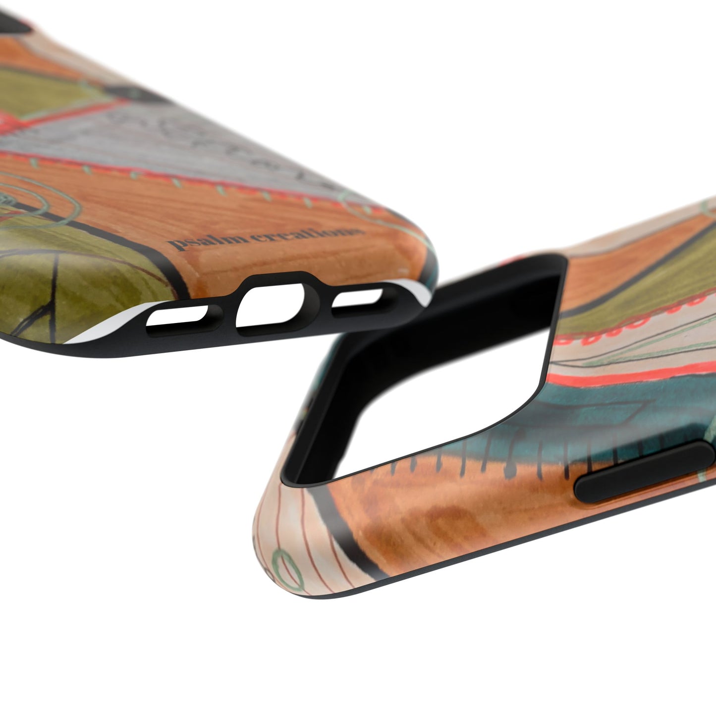 Phone Case — Colorful Geometric Abstract Impact-Resistant Design