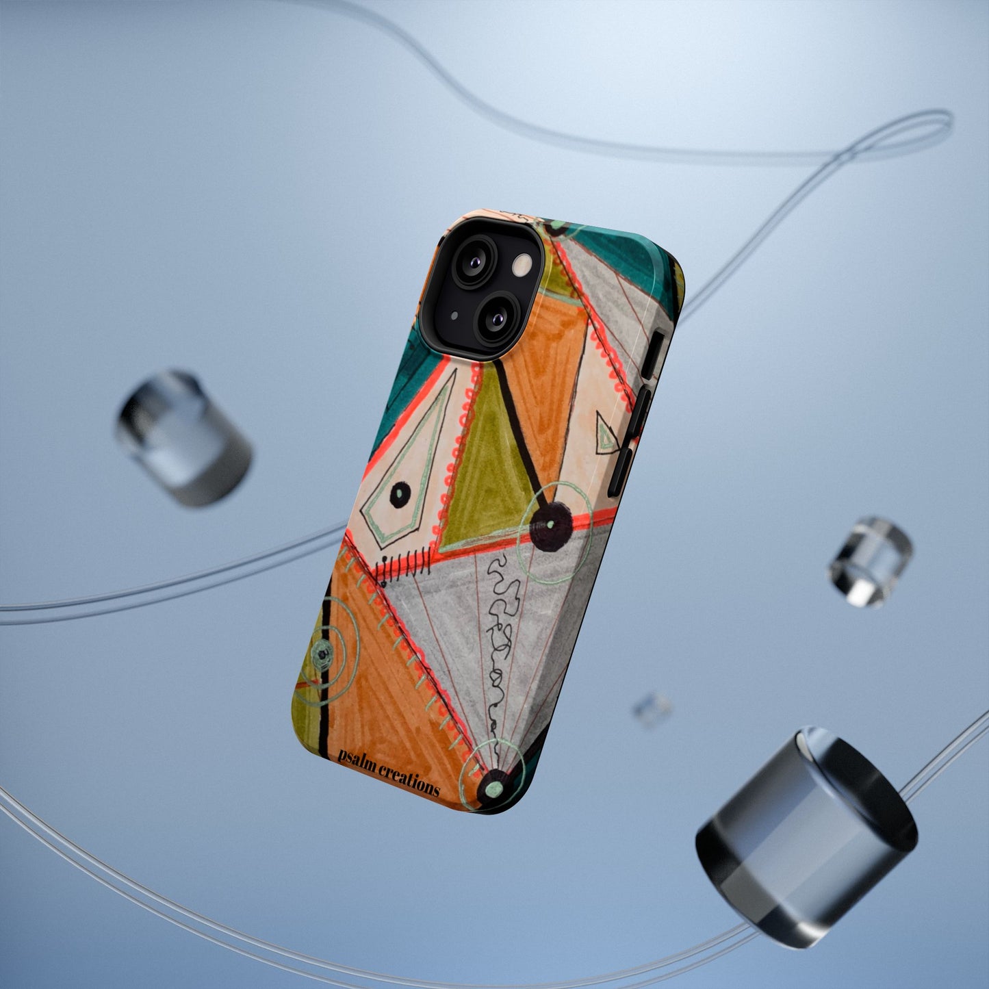 Phone Case — Colorful Geometric Abstract Impact-Resistant Design