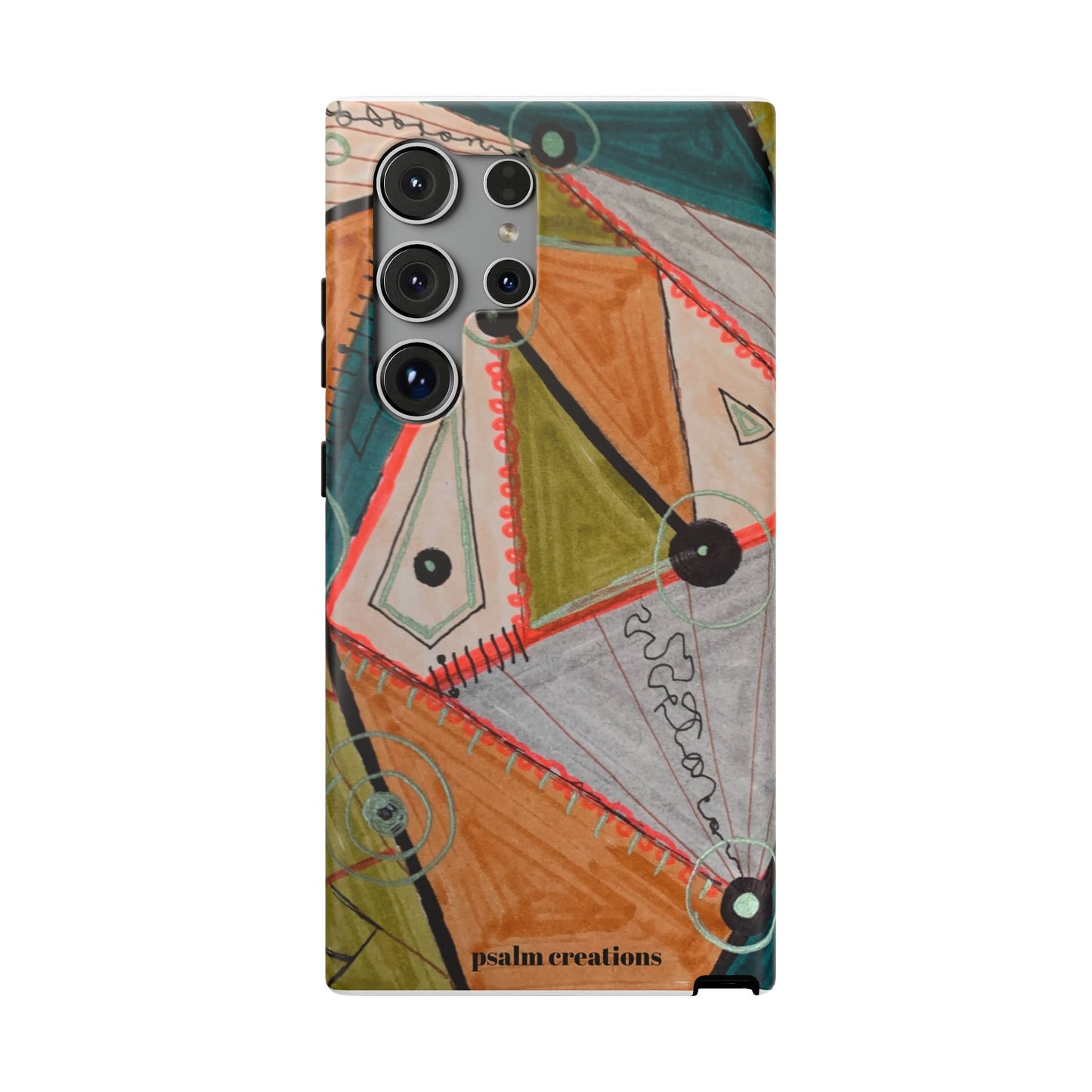 Phone Case — Colorful Geometric Abstract Impact-Resistant Design
