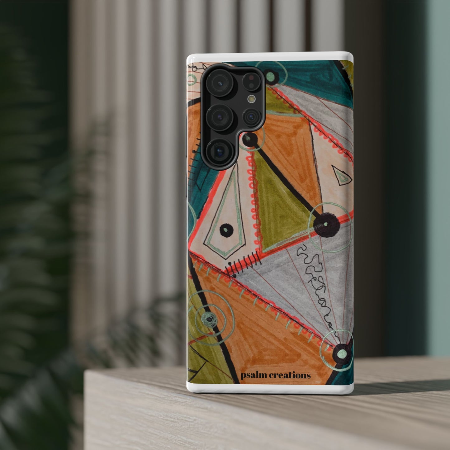 Phone Case — Colorful Geometric Abstract Impact-Resistant Design
