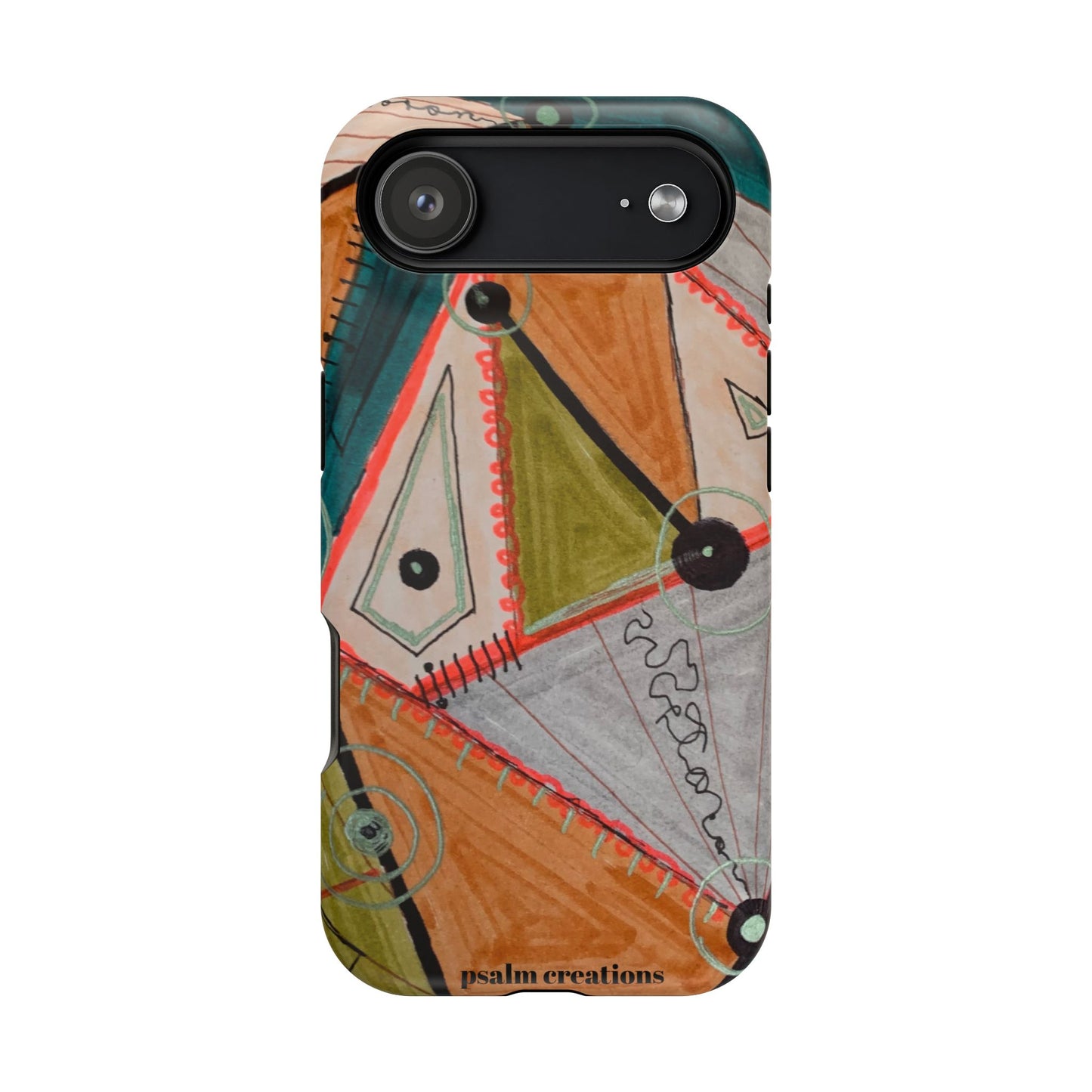 Phone Case — Colorful Geometric Abstract Impact-Resistant Design