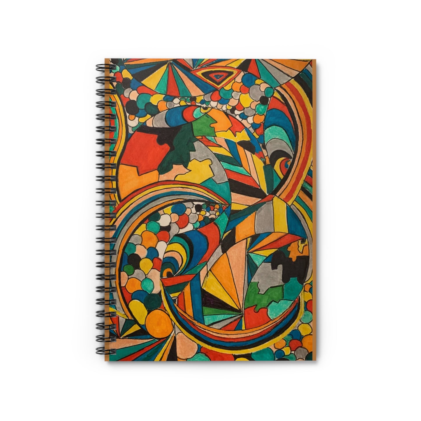 Colorful Artistic Spiral Notebook - Ruled Line for Creative Minds