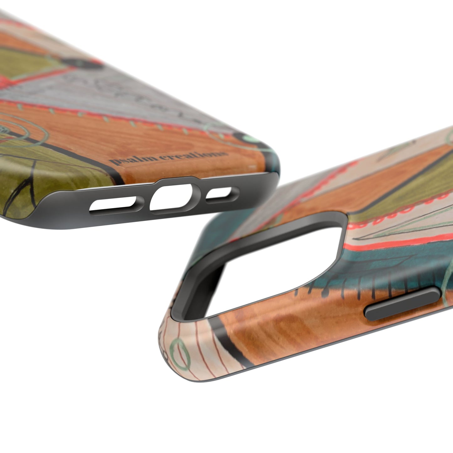 Phone Case — Colorful Geometric Abstract Impact-Resistant Design