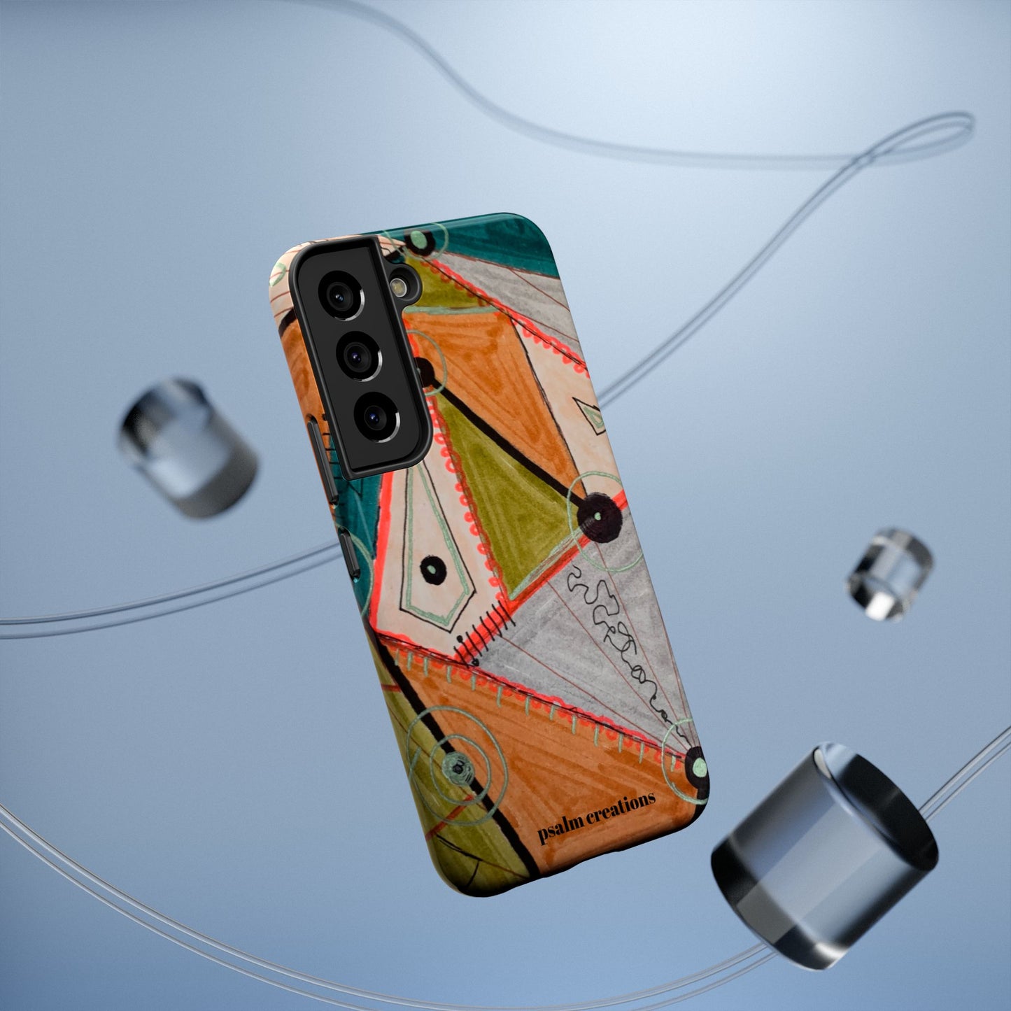 Phone Case — Colorful Geometric Abstract Impact-Resistant Design