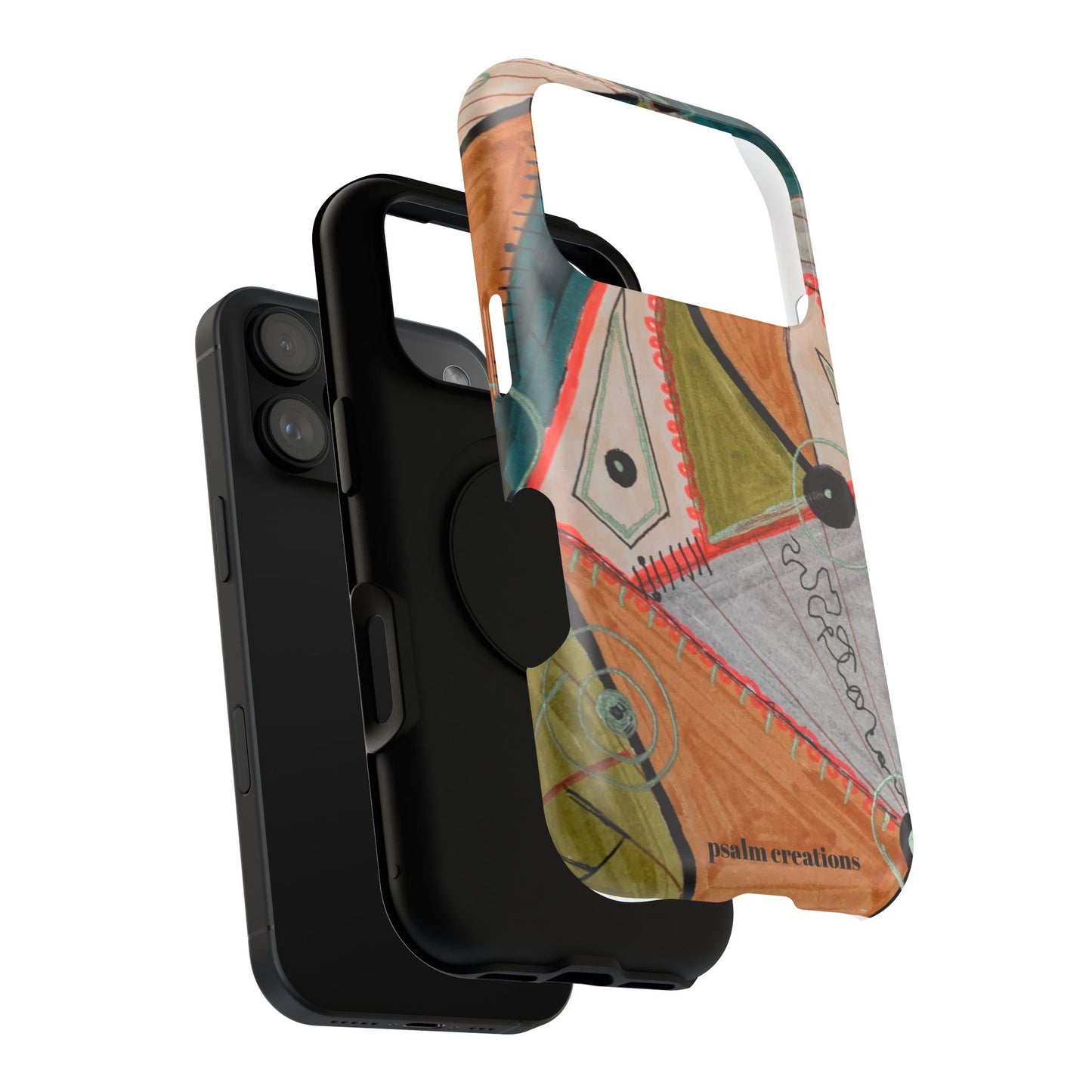 Phone Case — Colorful Geometric Abstract Impact-Resistant Design