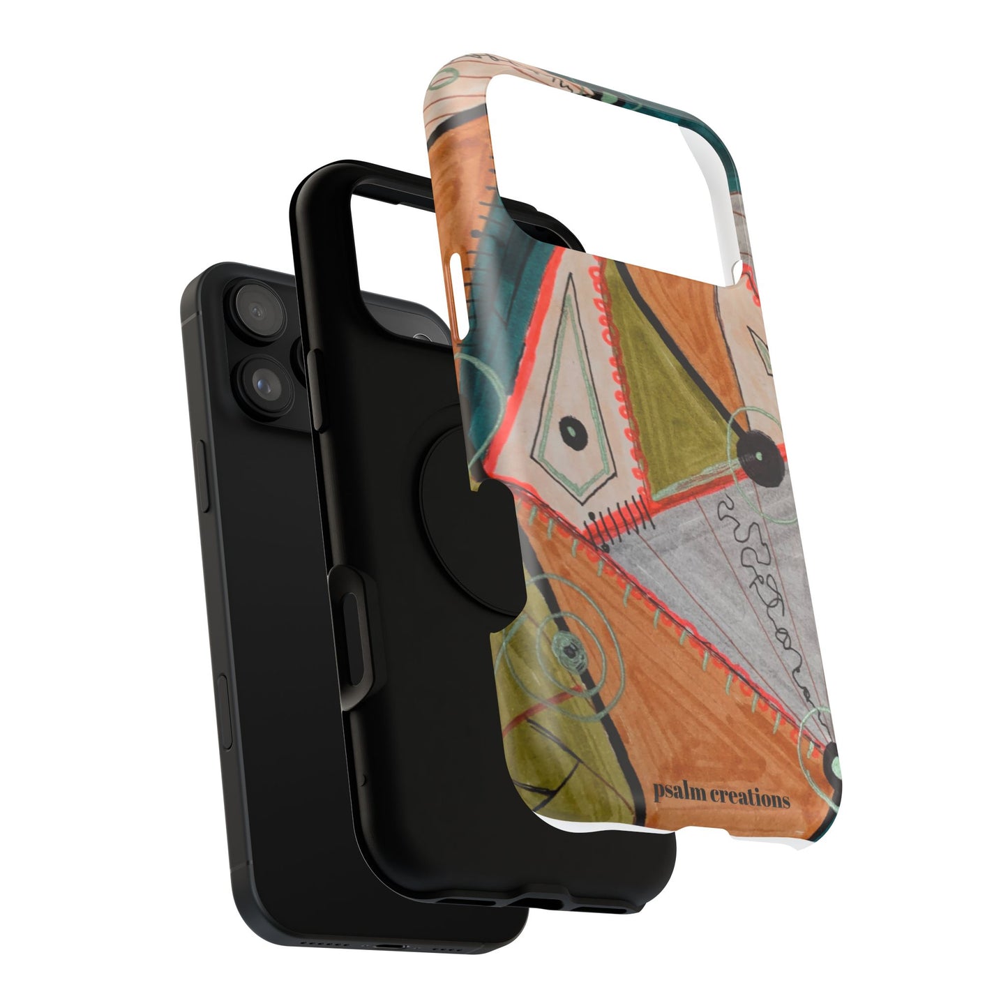 Phone Case — Colorful Geometric Abstract Impact-Resistant Design