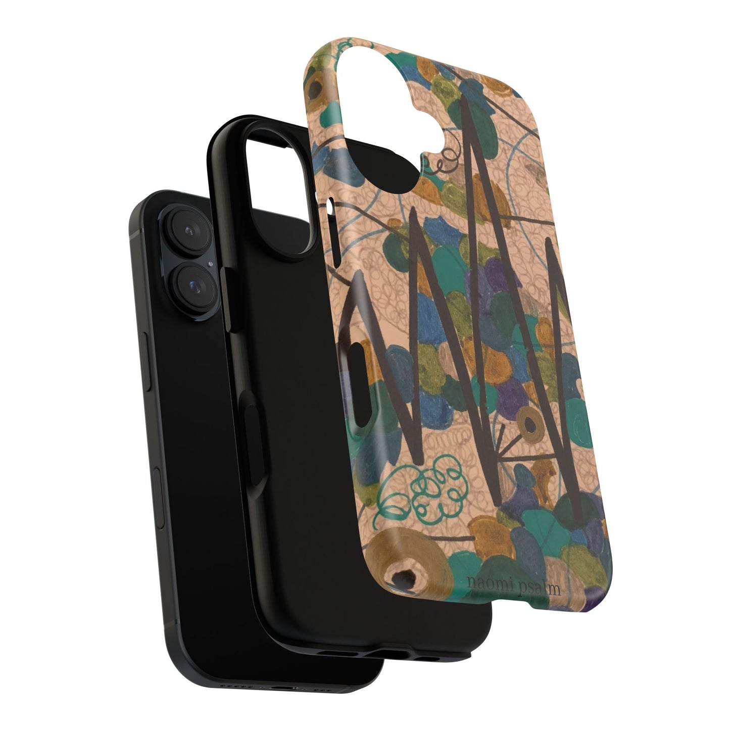 Abstract Shapes Phone Case – Colorful Art Pattern iPhone Cover