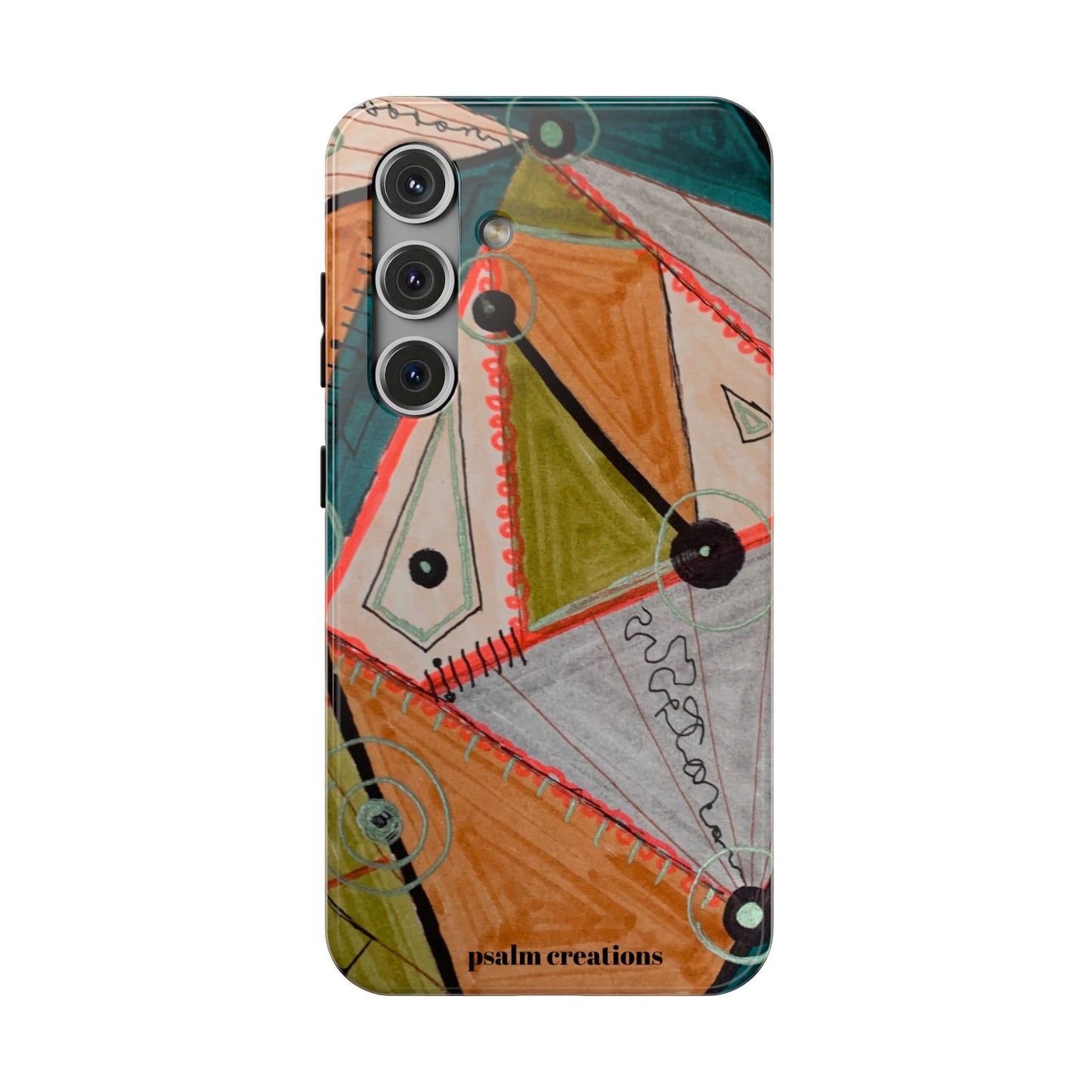 Phone Case — Colorful Geometric Abstract Impact-Resistant Design