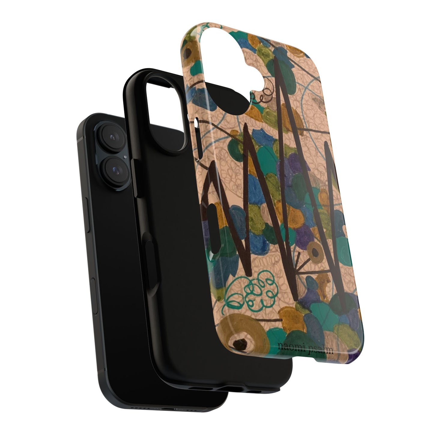 Abstract Shapes Phone Case – Colorful Art Pattern iPhone Cover