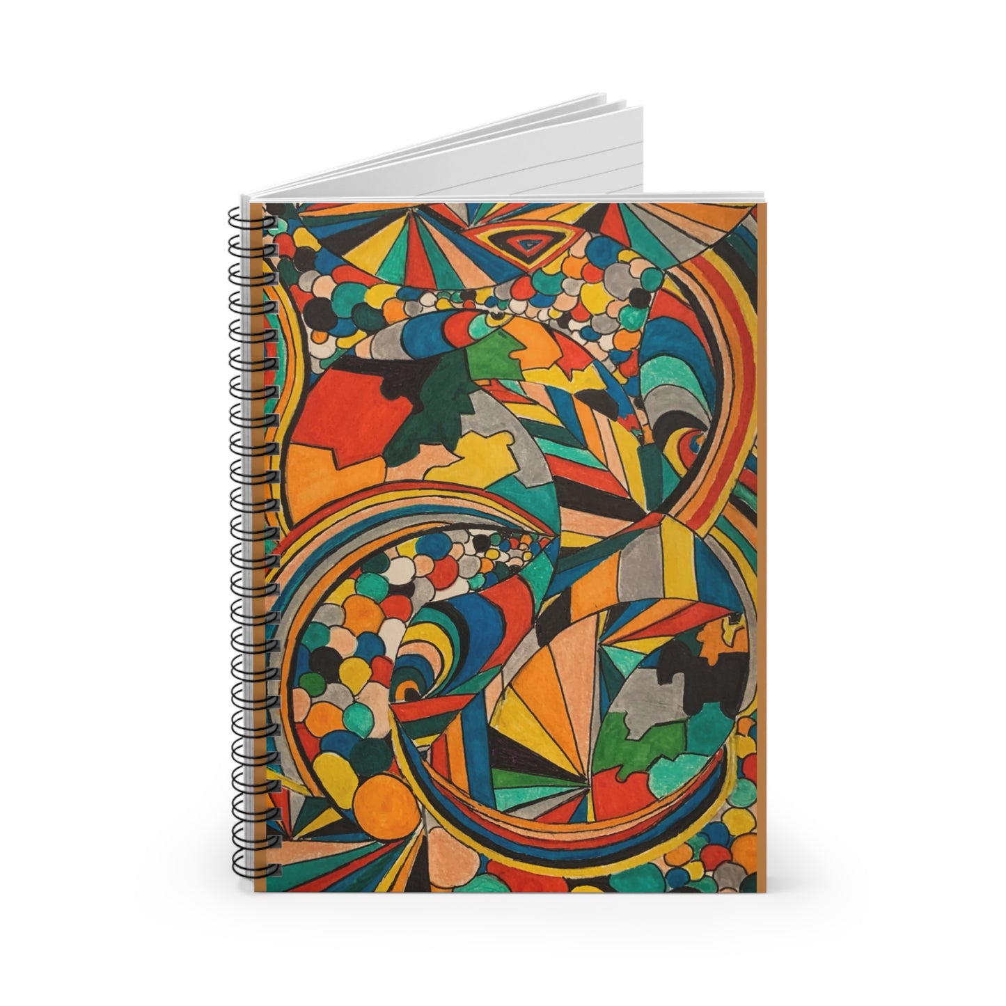 Colorful Artistic Spiral Notebook - Ruled Line for Creative Minds