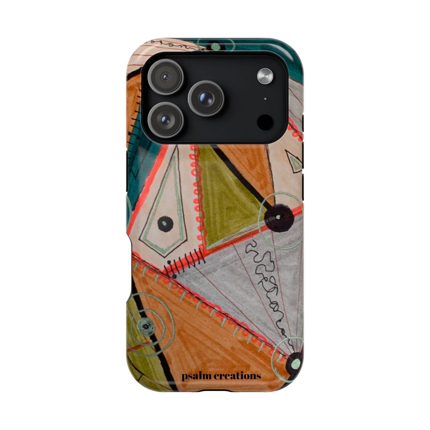 Phone Case — Colorful Geometric Abstract Impact-Resistant Design