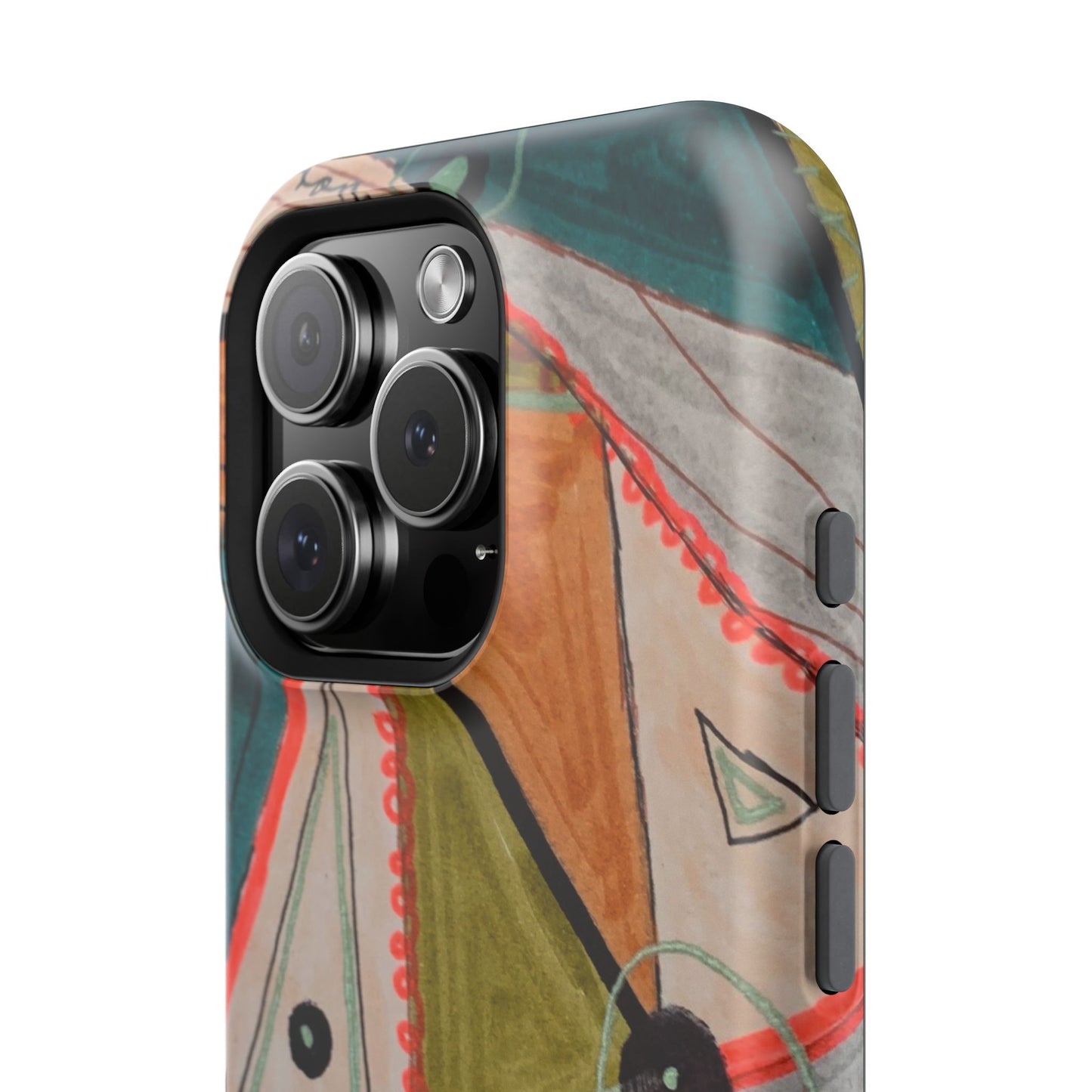 Phone Case — Colorful Geometric Abstract Impact-Resistant Design