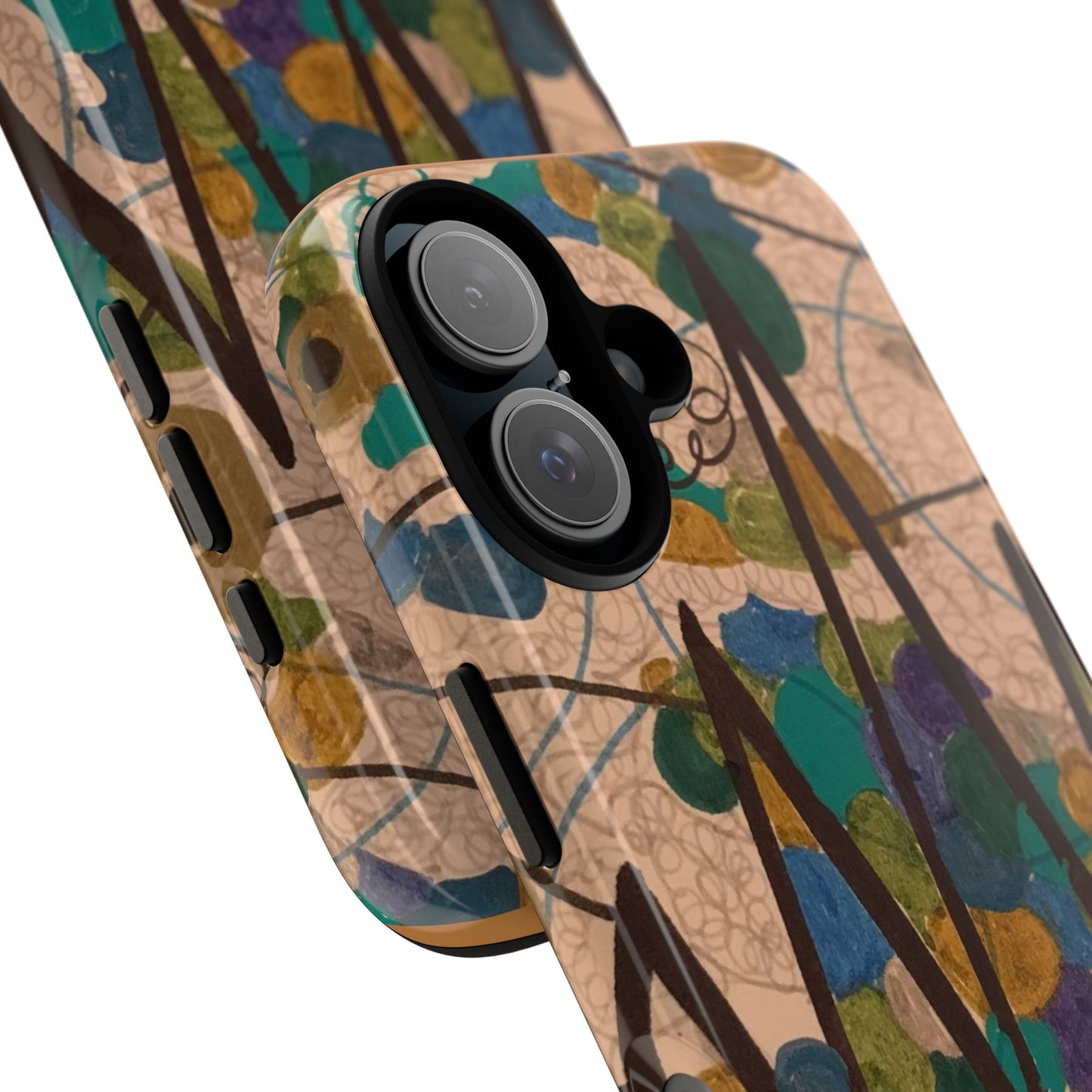Abstract Shapes Phone Case – Colorful Art Pattern iPhone Cover