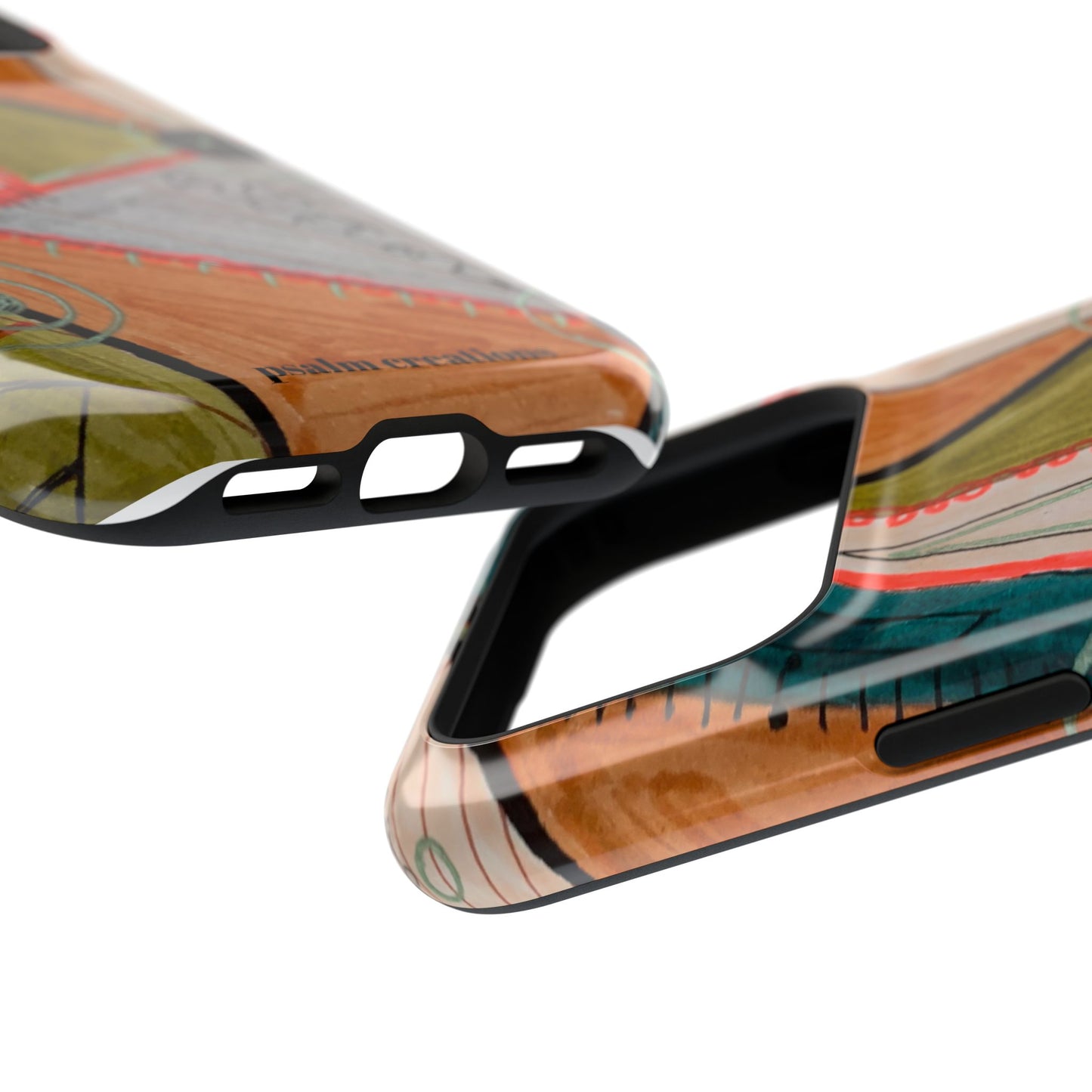 Phone Case — Colorful Geometric Abstract Impact-Resistant Design