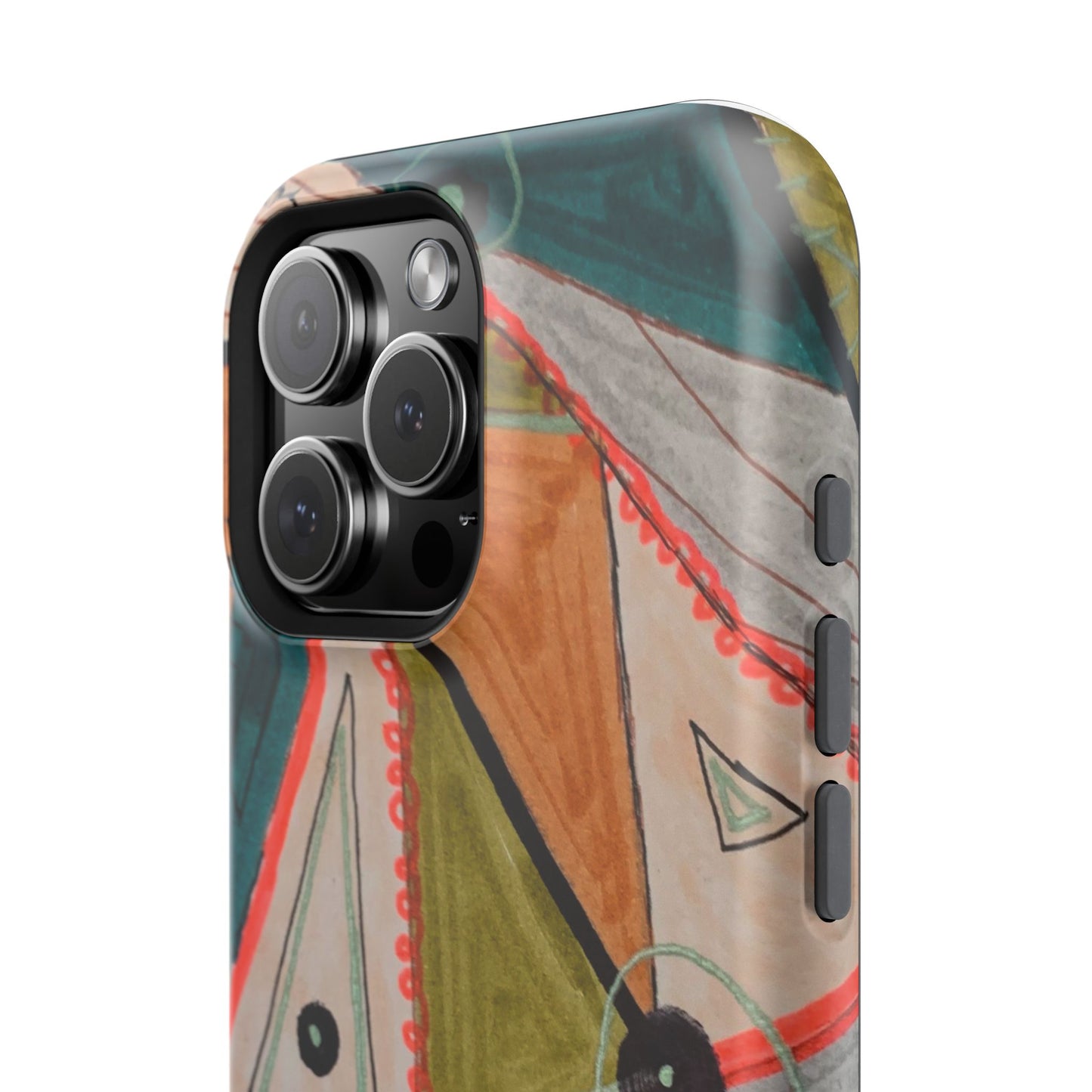 Phone Case — Colorful Geometric Abstract Impact-Resistant Design