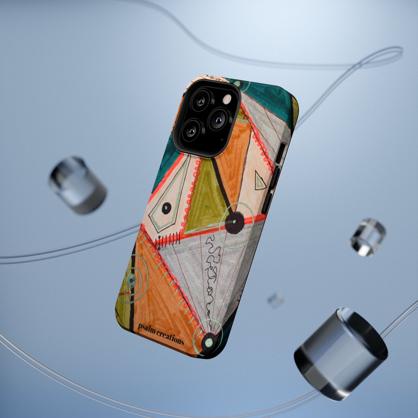 Phone Case — Colorful Geometric Abstract Impact-Resistant Design