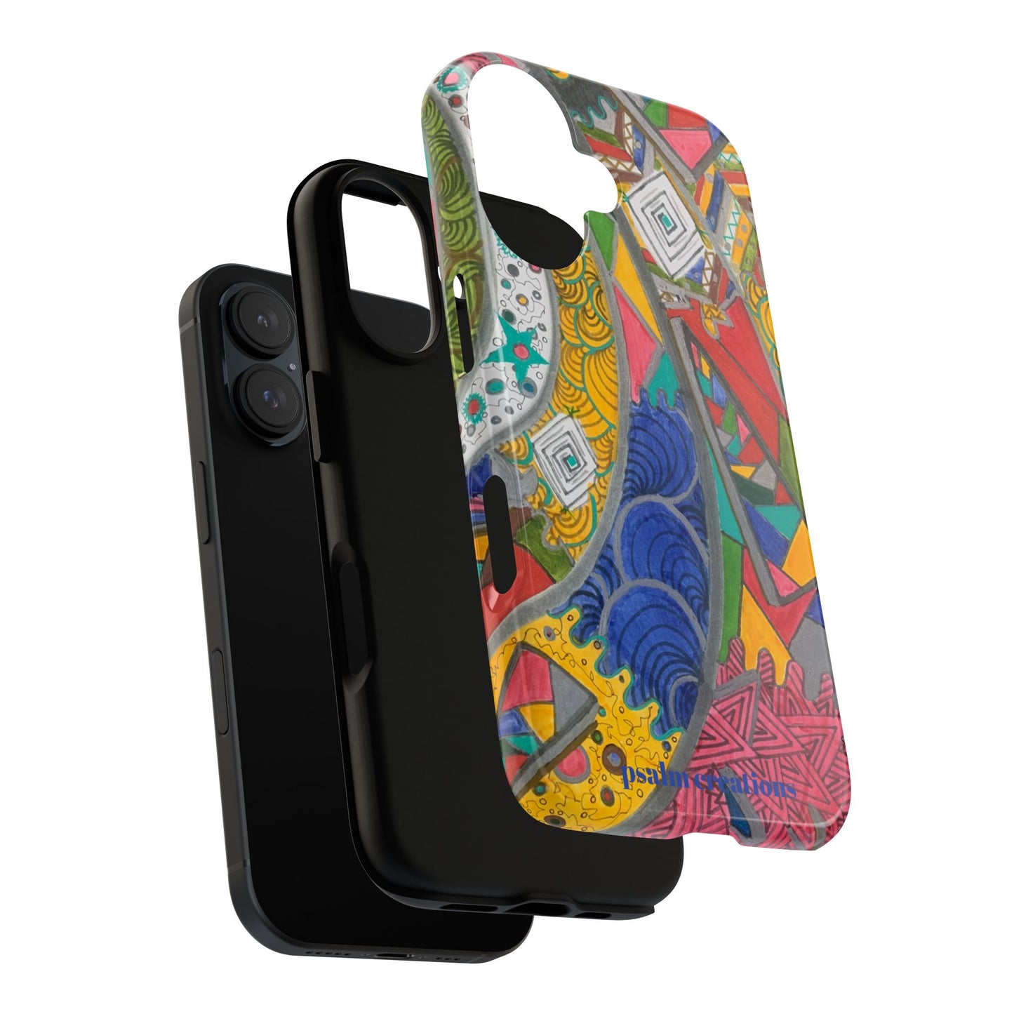 Abstract Colorburst Phone Case — Vibrant Geometric Art Protective Cover