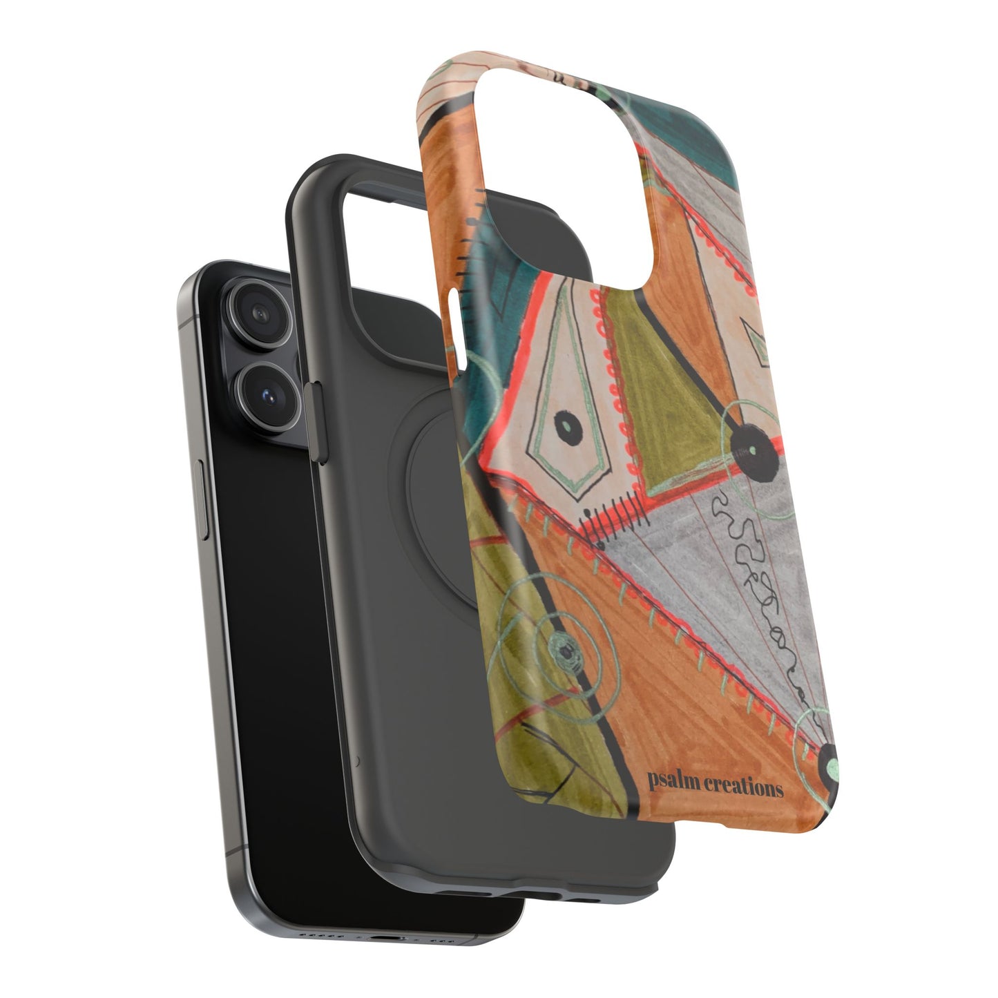 Phone Case — Colorful Geometric Abstract Impact-Resistant Design