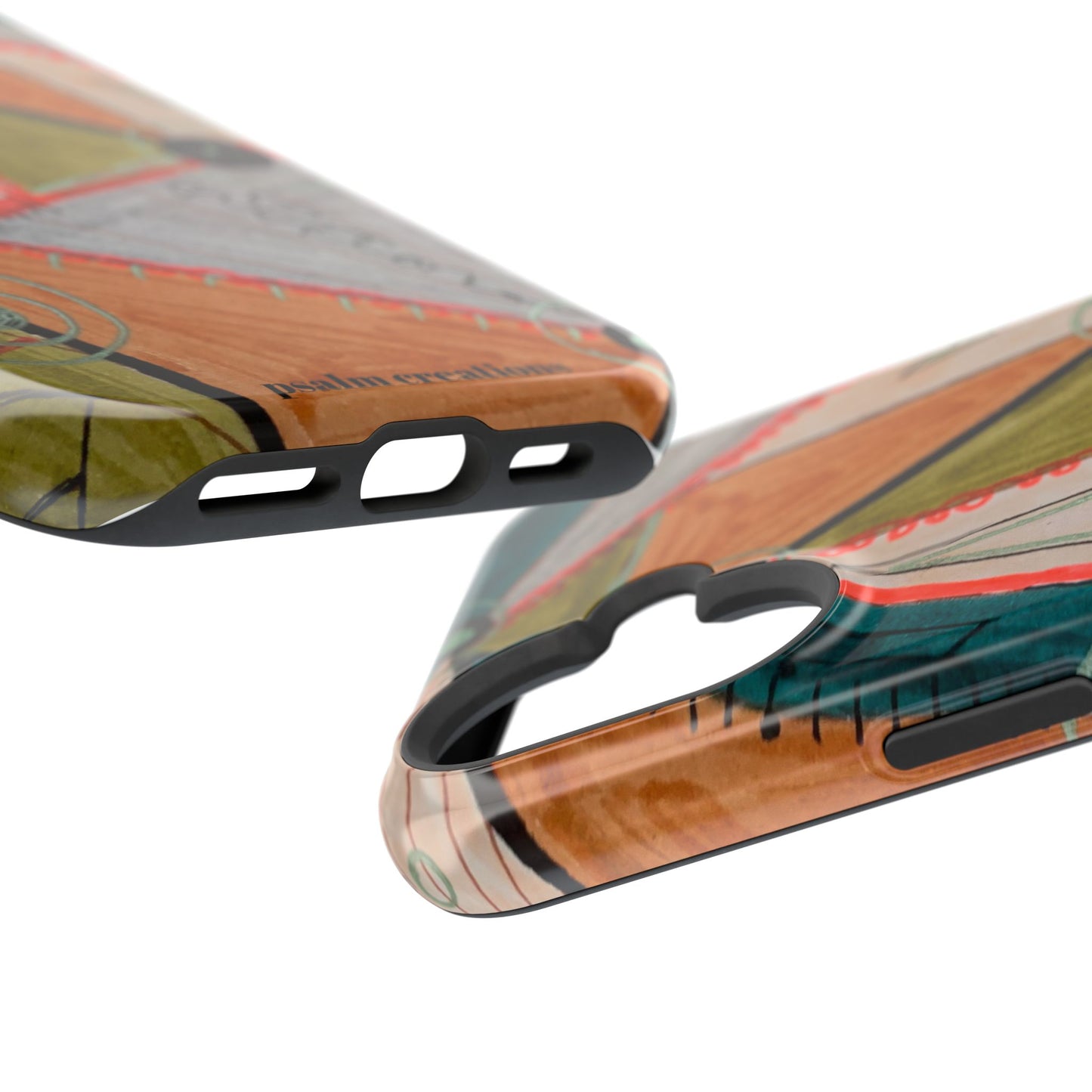 Phone Case — Colorful Geometric Abstract Impact-Resistant Design