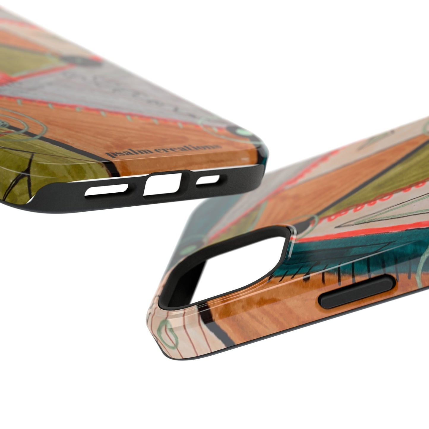 Phone Case — Colorful Geometric Abstract Impact-Resistant Design