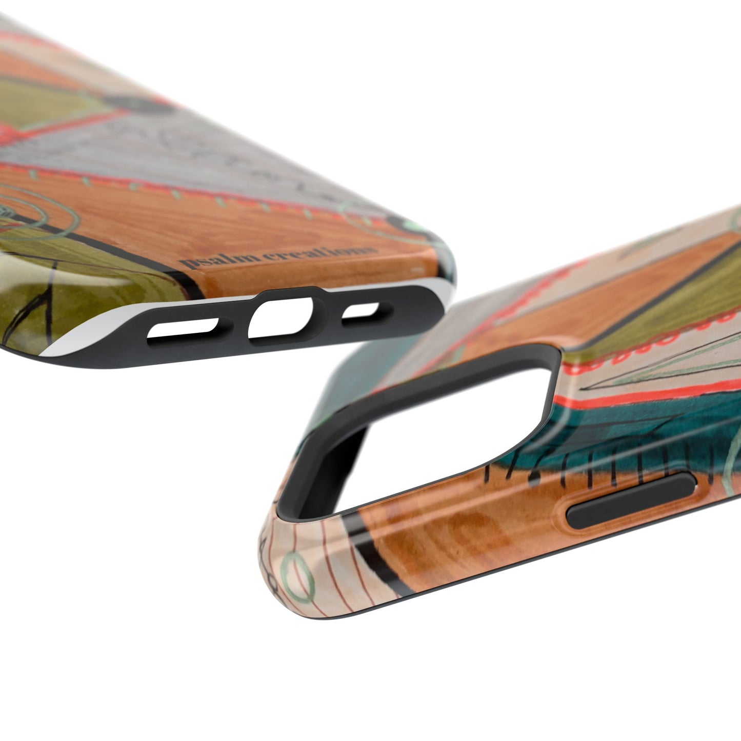 Phone Case — Colorful Geometric Abstract Impact-Resistant Design