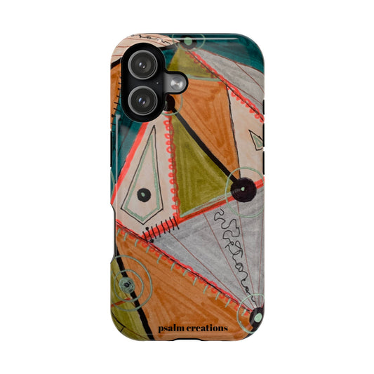Phone Case — Colorful Geometric Abstract Impact-Resistant Design