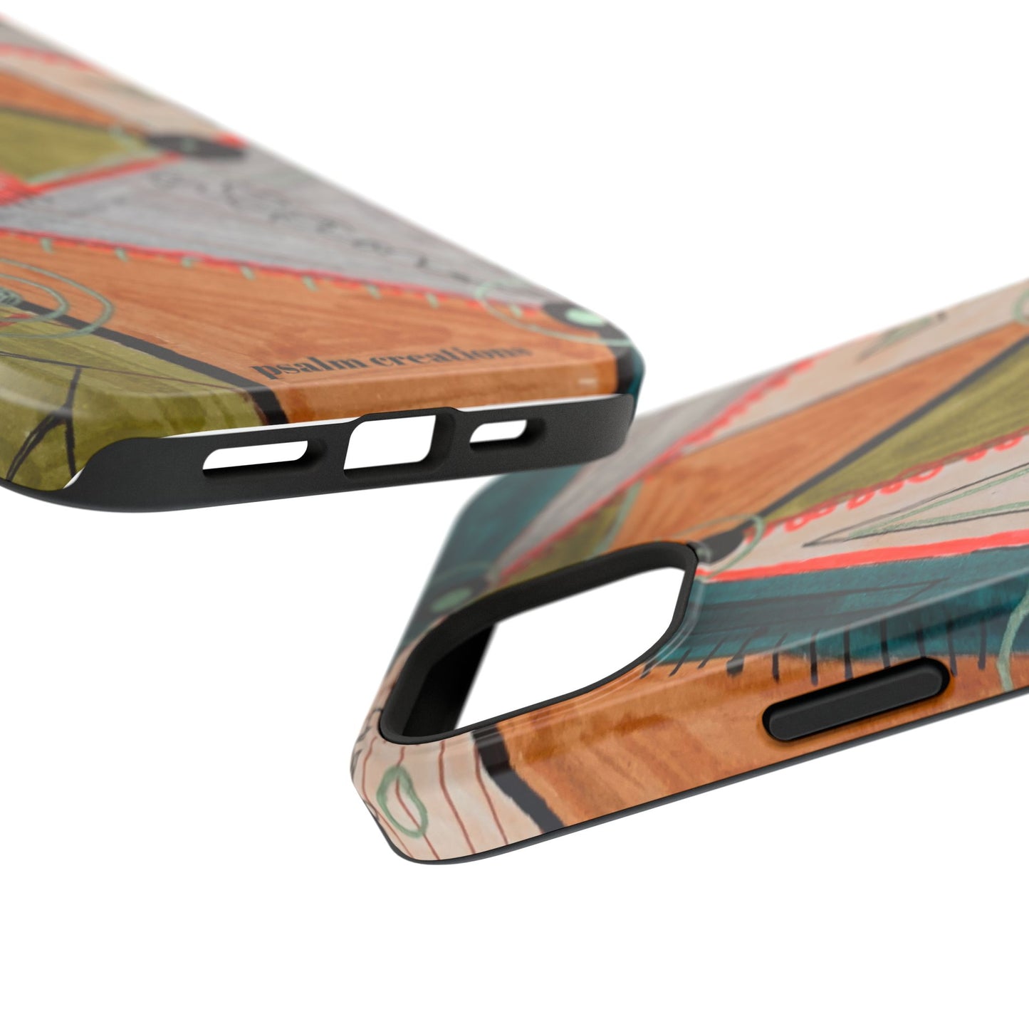 Phone Case — Colorful Geometric Abstract Impact-Resistant Design