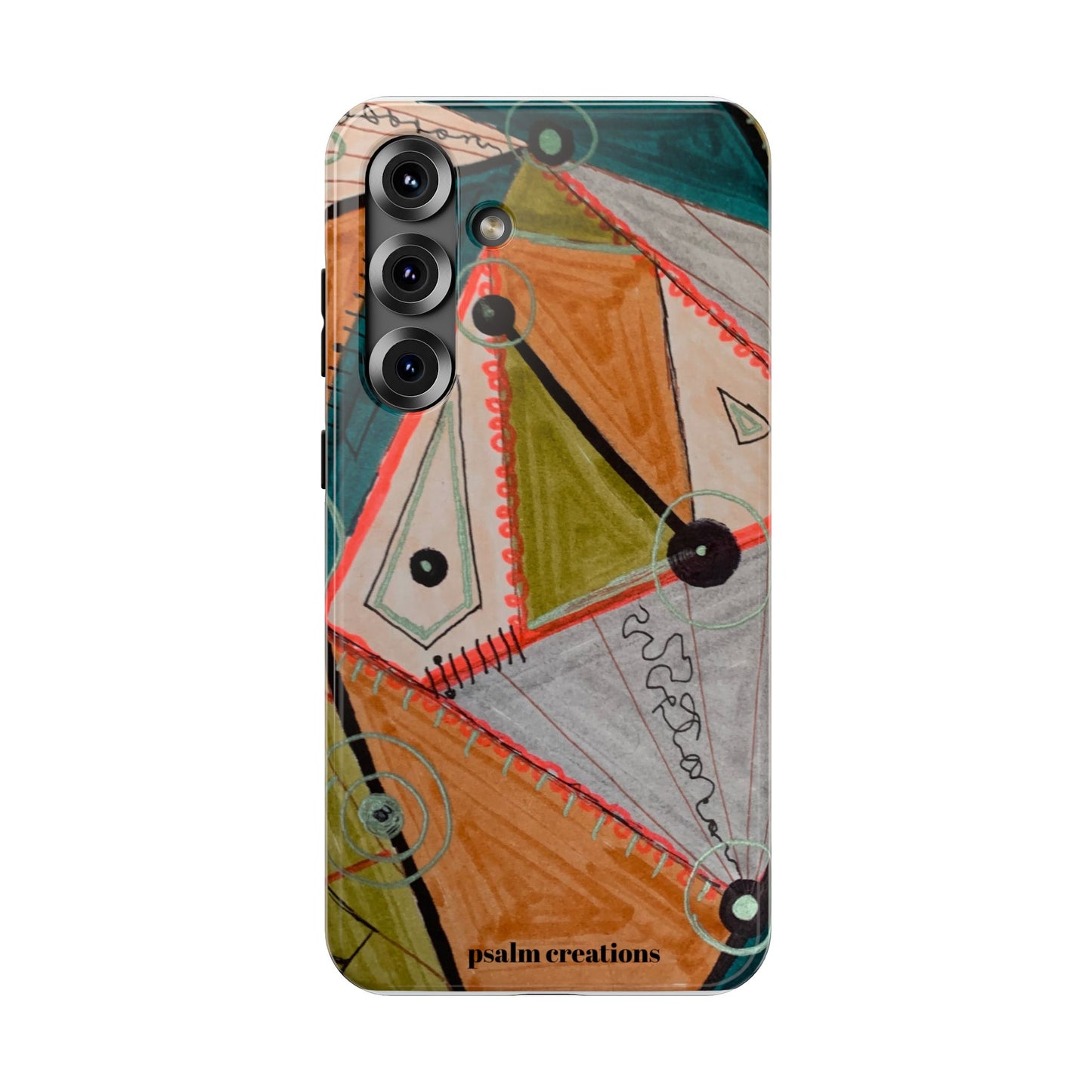 Phone Case — Colorful Geometric Abstract Impact-Resistant Design