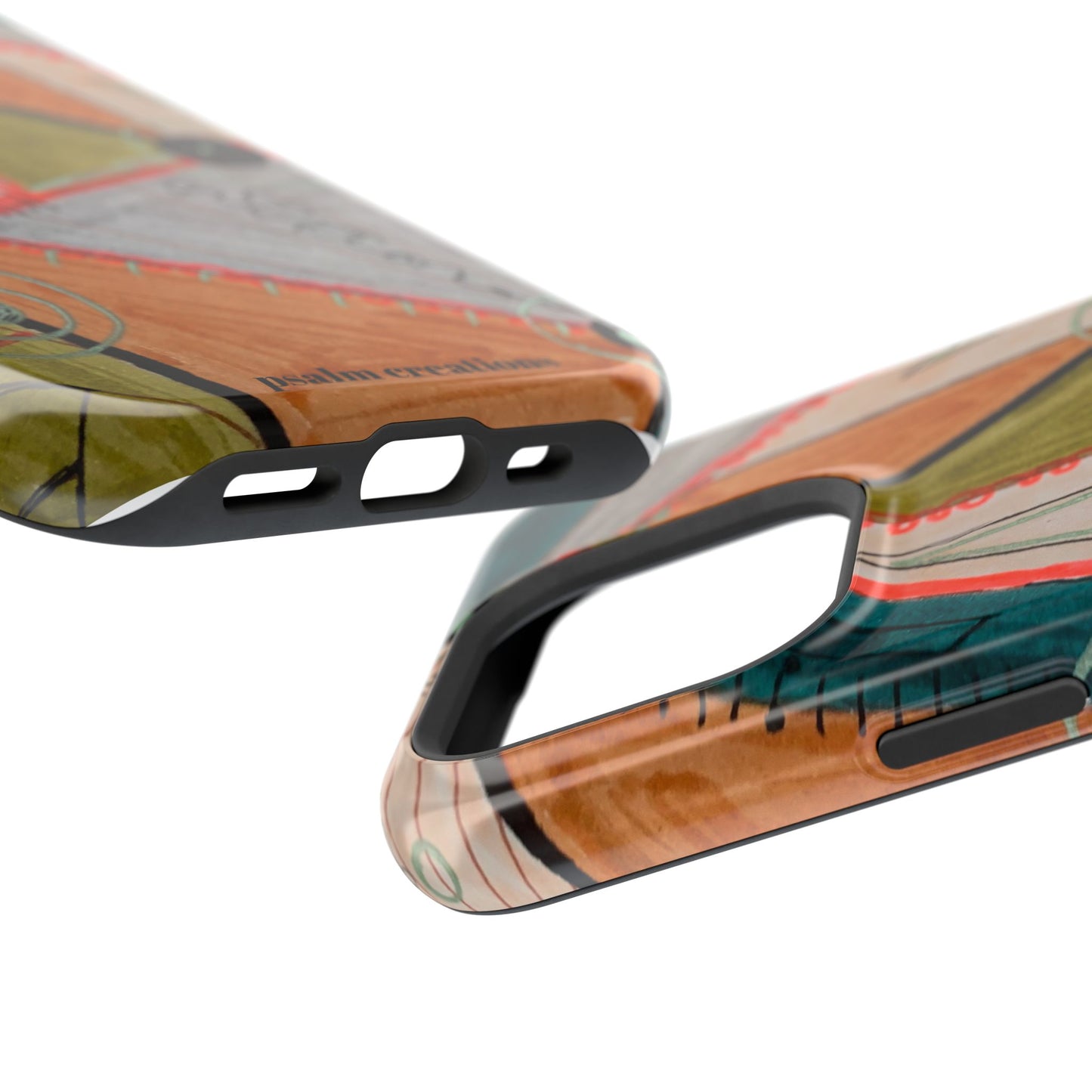 Phone Case — Colorful Geometric Abstract Impact-Resistant Design